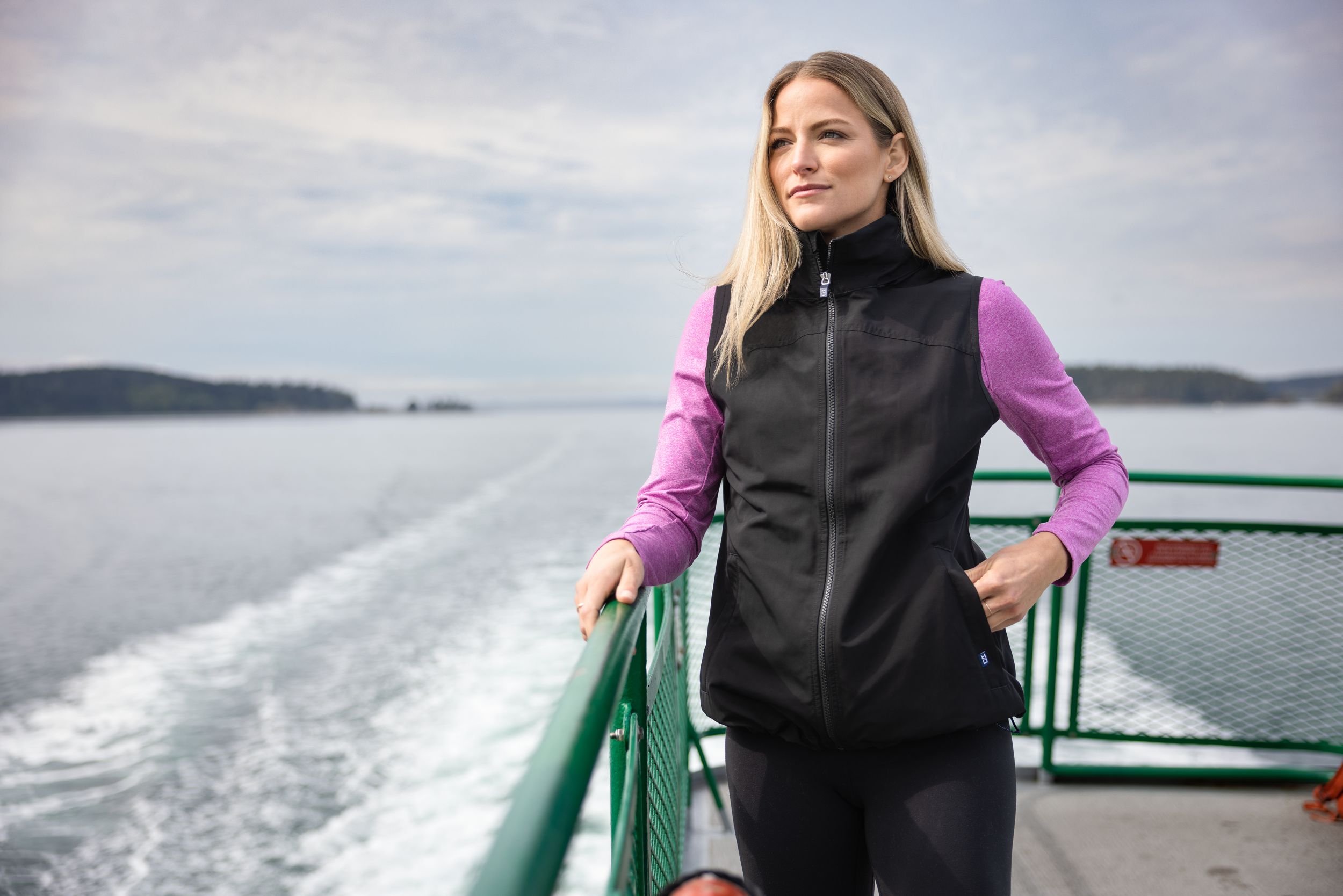 Cutter & Buck Charter Epic Versatility Recycled Packable Womens Full Zip Vest