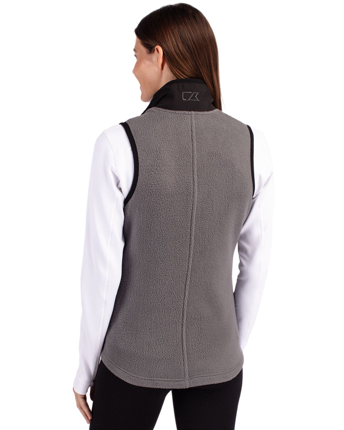 Cutter & Buck Cascade Epic Comfort Recycled Sherpa Fleece Womens Full Zip Vest 18