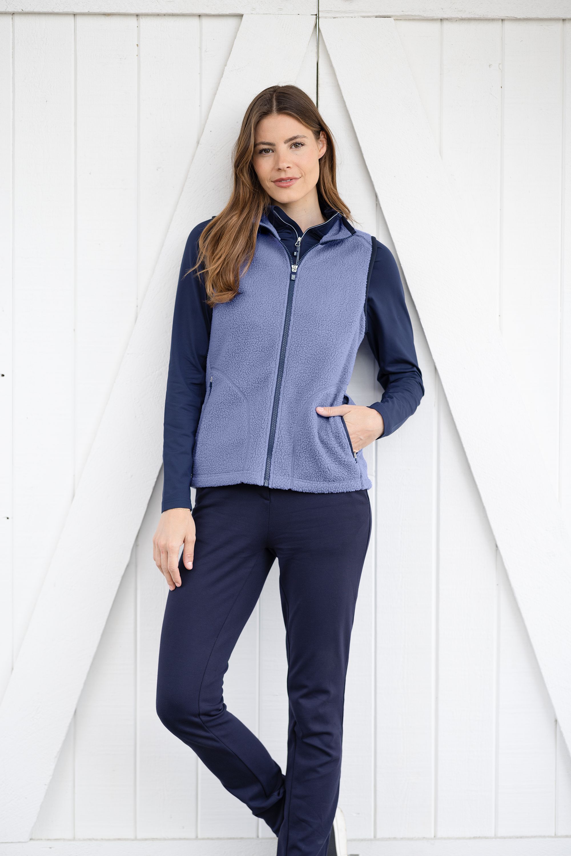 Cutter & Buck Cascade Epic Comfort Recycled Sherpa Fleece Womens Full Zip Vest 22