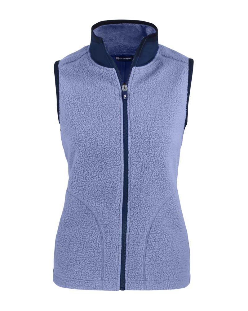Cutter & Buck Cascade Epic Comfort Recycled Sherpa Fleece Womens Full Zip Vest 20