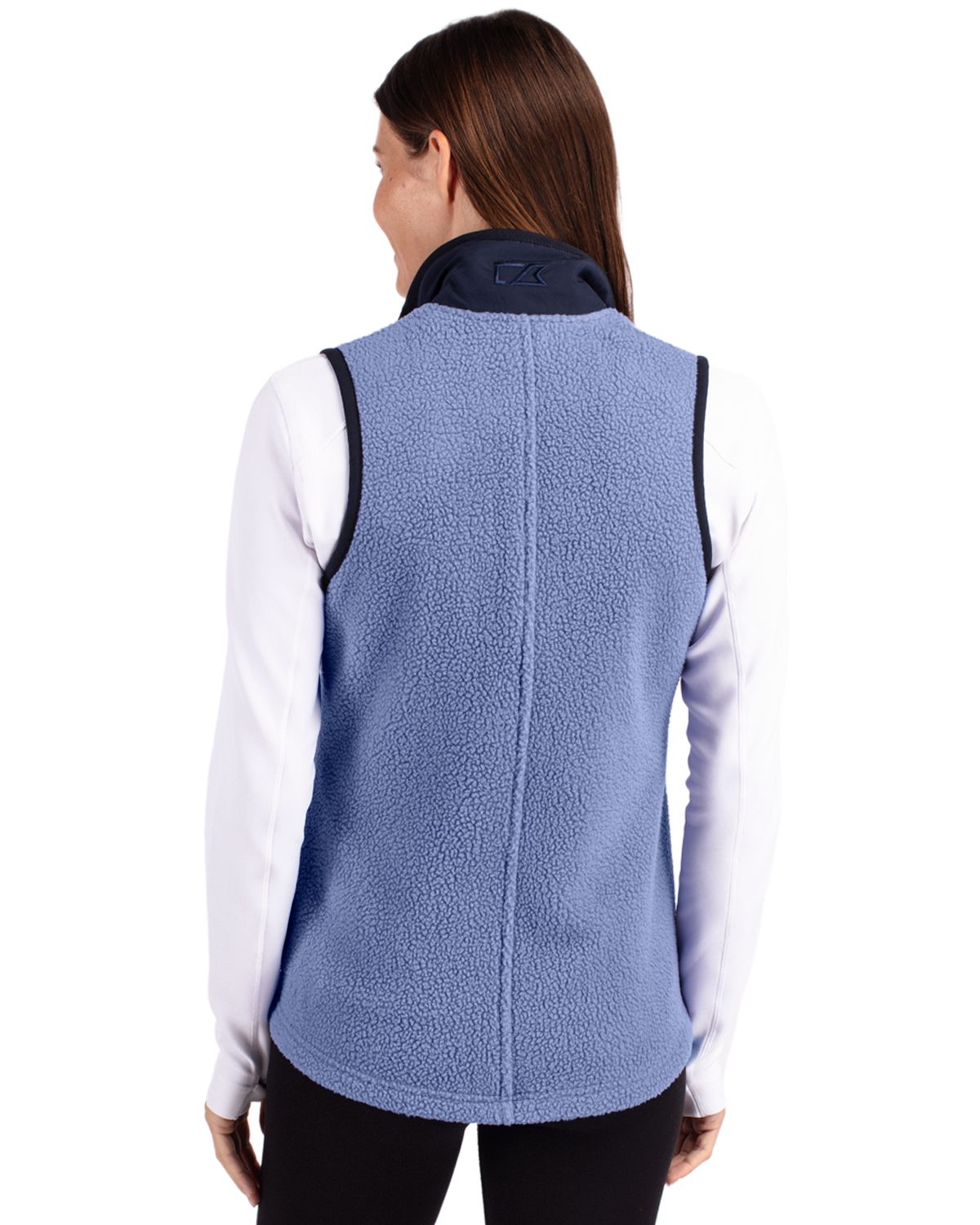 Cutter & Buck Cascade Epic Comfort Recycled Sherpa Fleece Womens Full Zip Vest 2