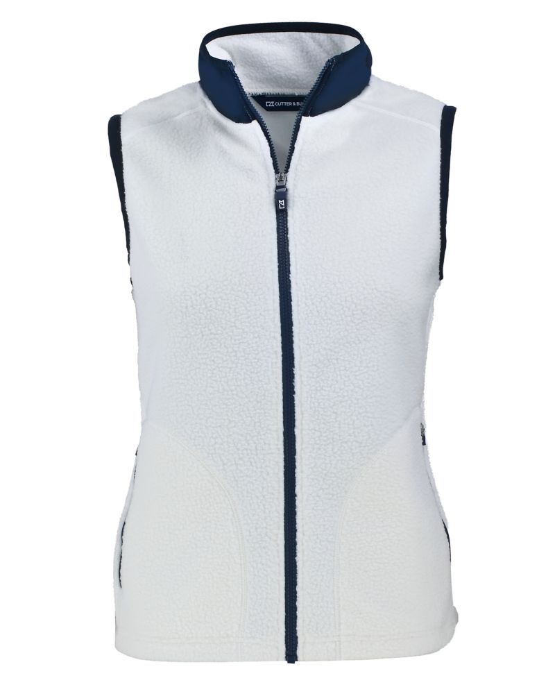 Cutter & Buck Cascade Epic Comfort Recycled Sherpa Fleece Womens Full Zip Vest 33