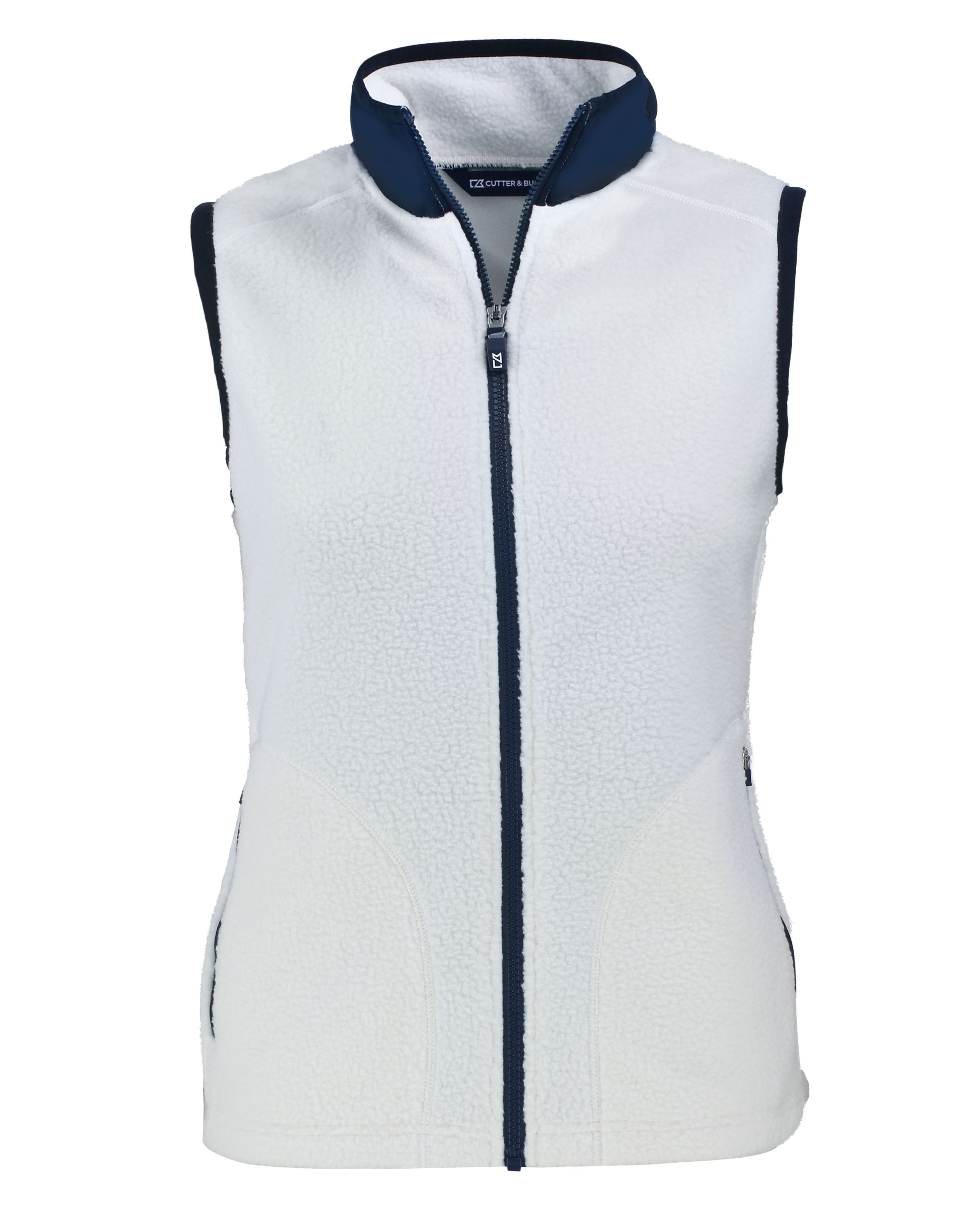 Cutter & Buck Cascade Epic Comfort Recycled Sherpa Fleece Womens Full Zip Vest 32
