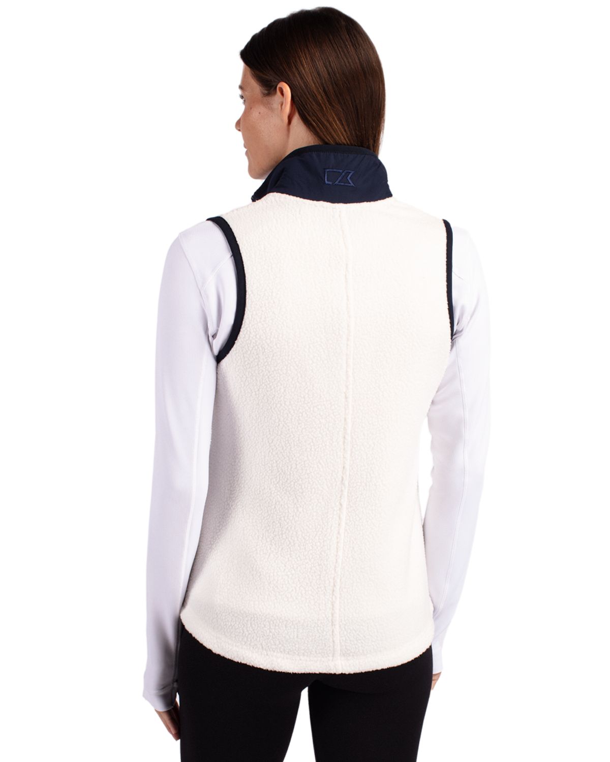 Cutter & Buck Cascade Epic Comfort Recycled Sherpa Fleece Womens Full Zip Vest 36