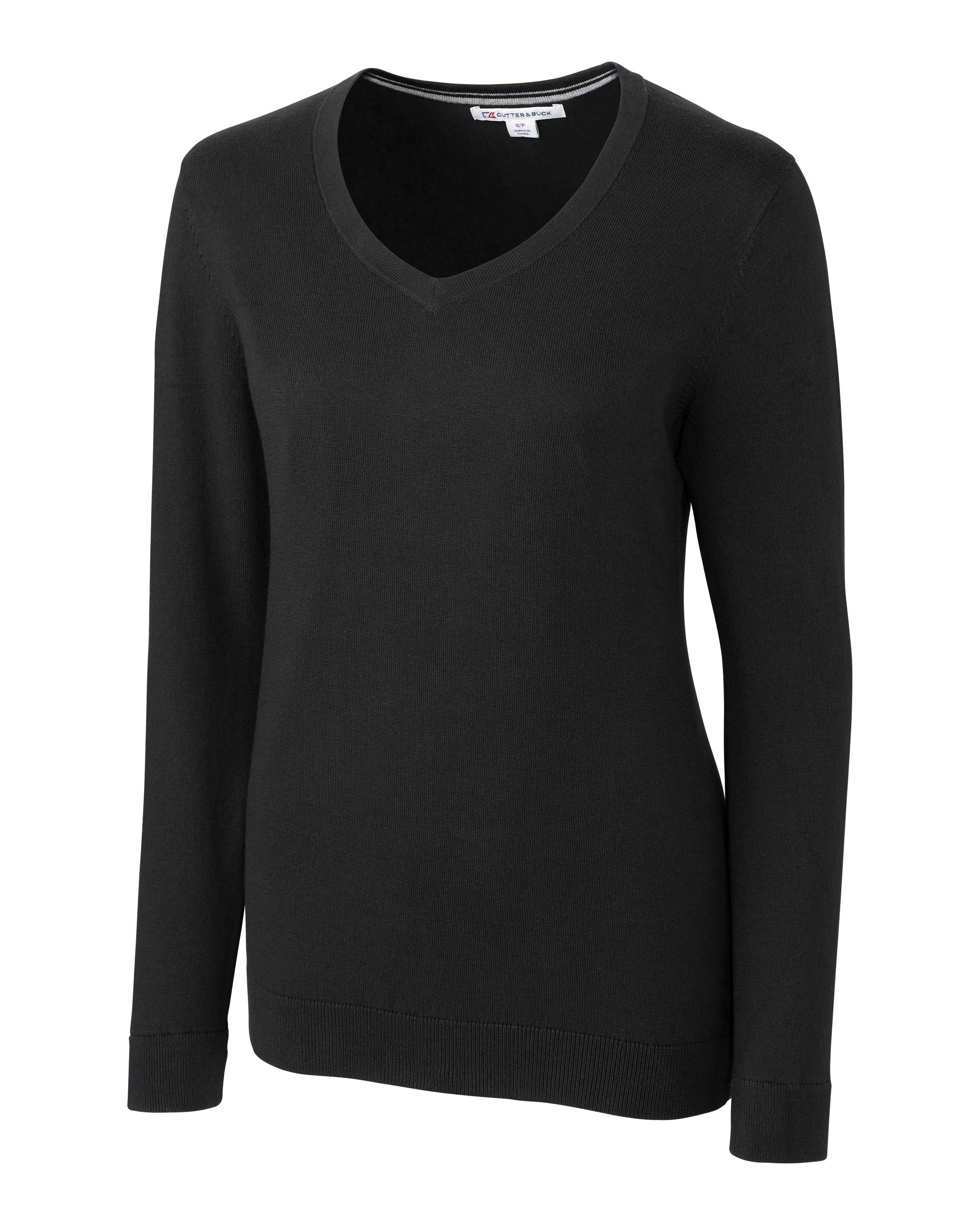 CB Lakemont Tri-Blend Womens V-Neck Pullover Sweater-Cutter &#38; Buck