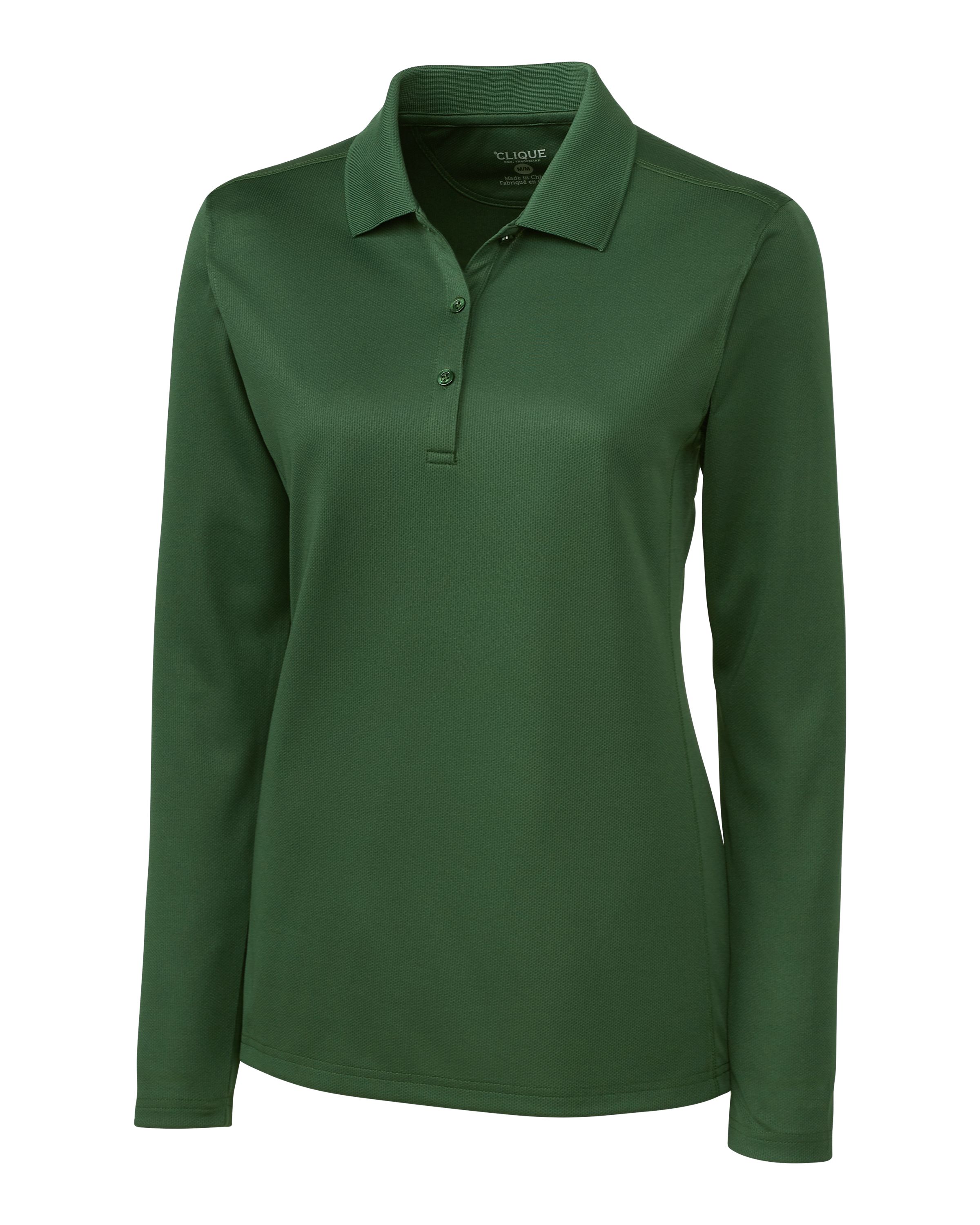 Clique Ice Pique Tech Womens Long Sleeve Polo 91