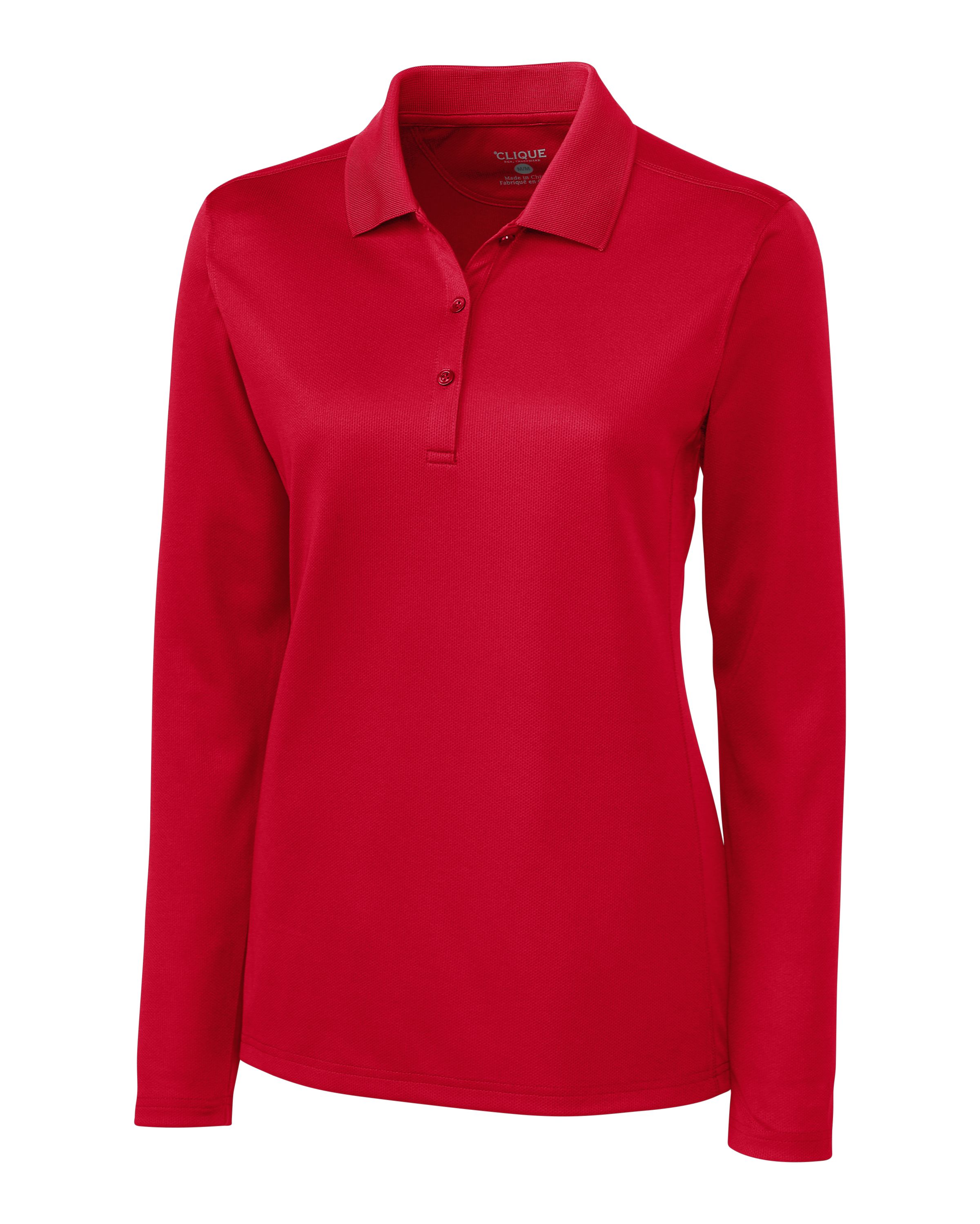 Clique Ice Pique Tech Womens Long Sleeve Polo 93