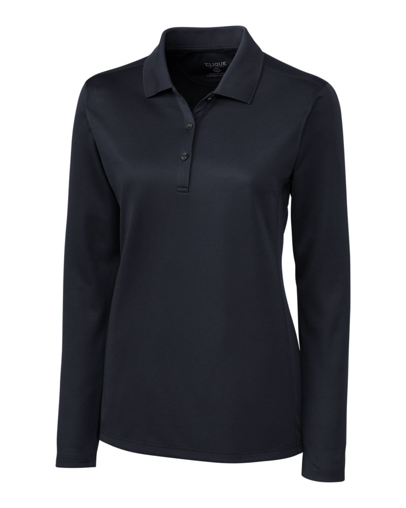 Clique Ice Pique Tech Womens Long Sleeve Polo 96