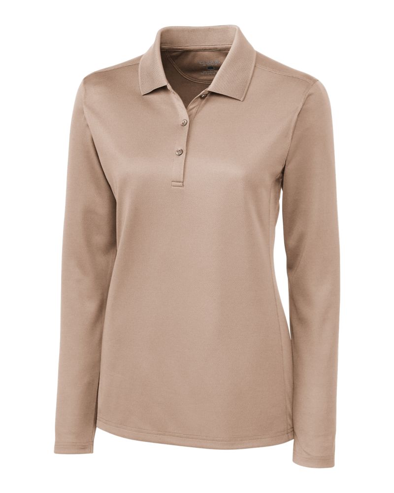 Clique Ice Pique Tech Womens Long Sleeve Polo 85