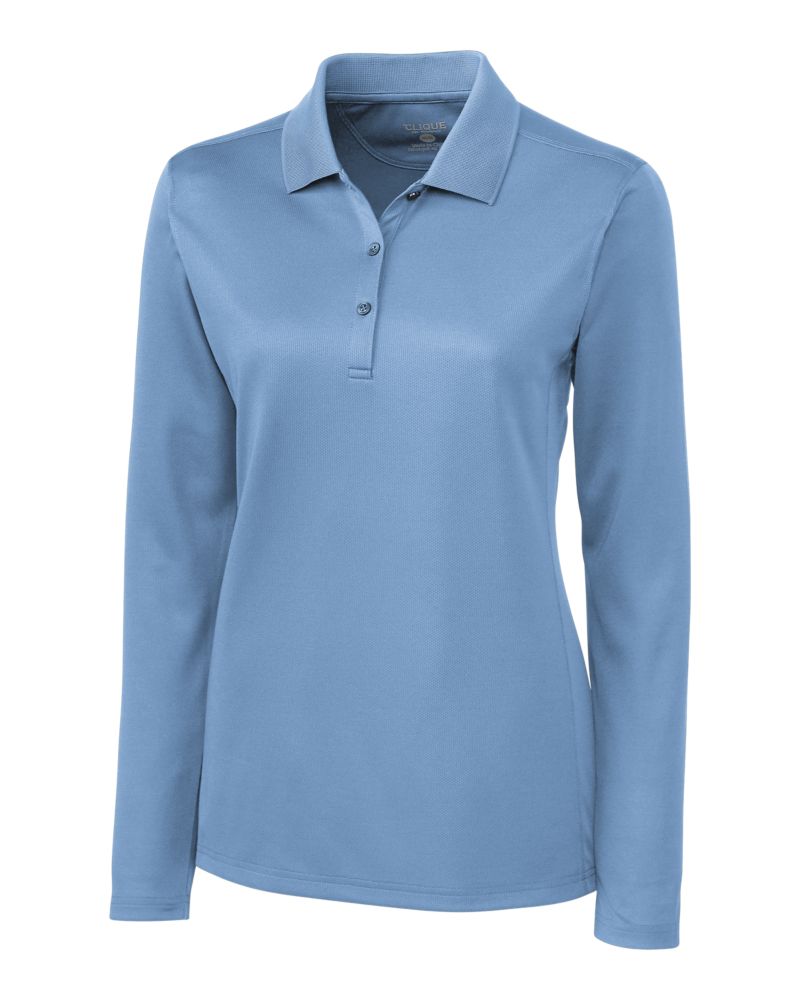Clique Ice Pique Tech Womens Long Sleeve Polo 99