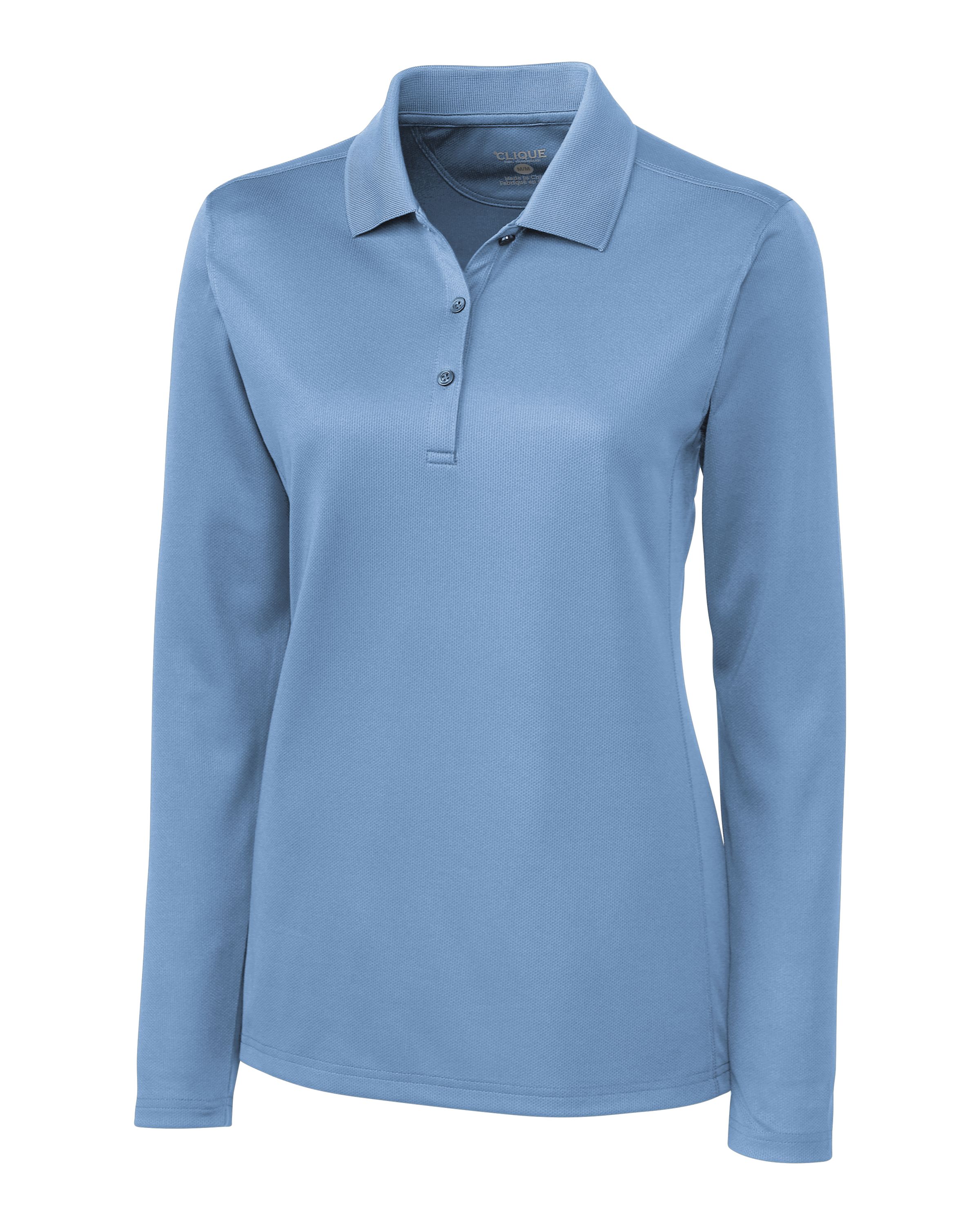 Clique Ice Pique Tech Womens Long Sleeve Polo 98