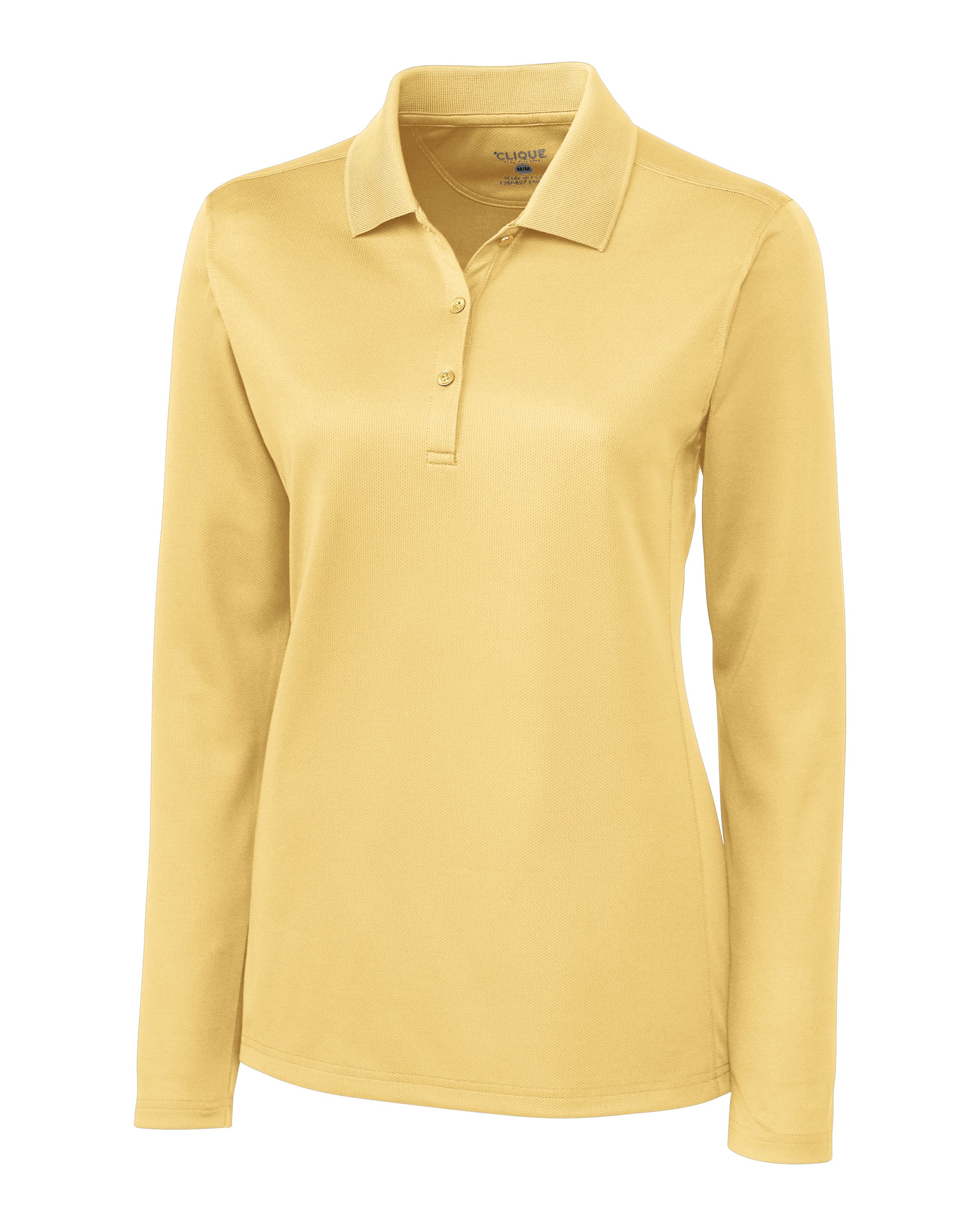 Clique Ice Pique Tech Womens Long Sleeve Polo 102