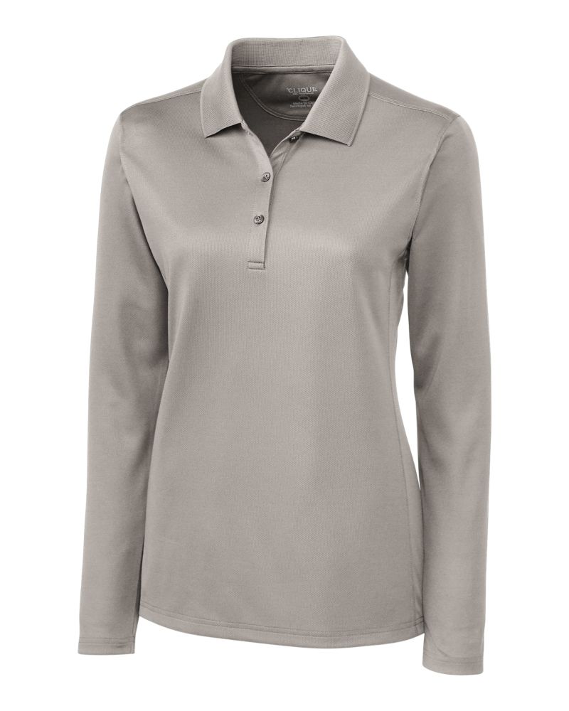 Clique Ice Pique Tech Womens Long Sleeve Polo 78