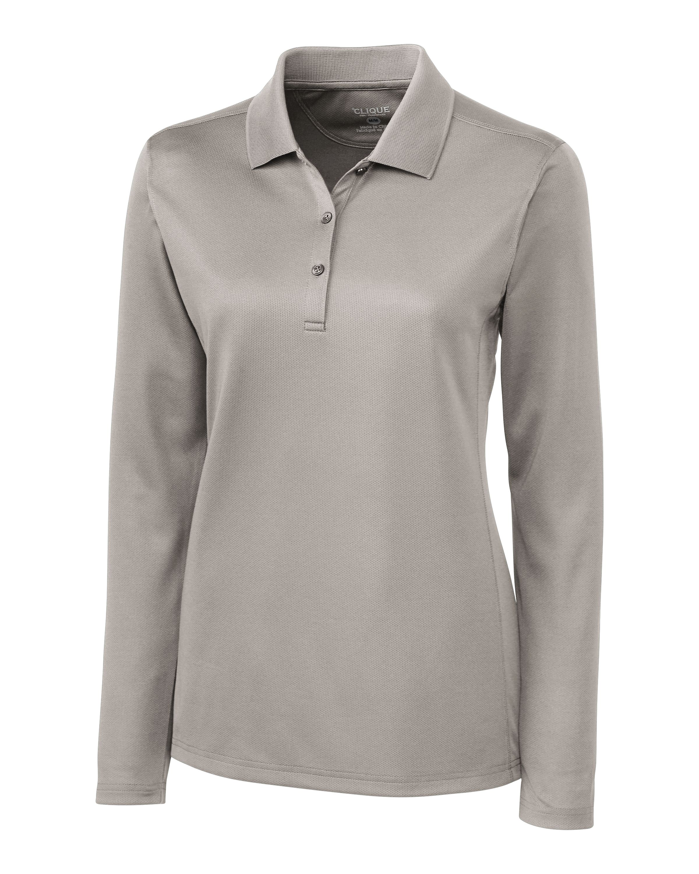 Clique Ice Pique Tech Womens Long Sleeve Polo 72