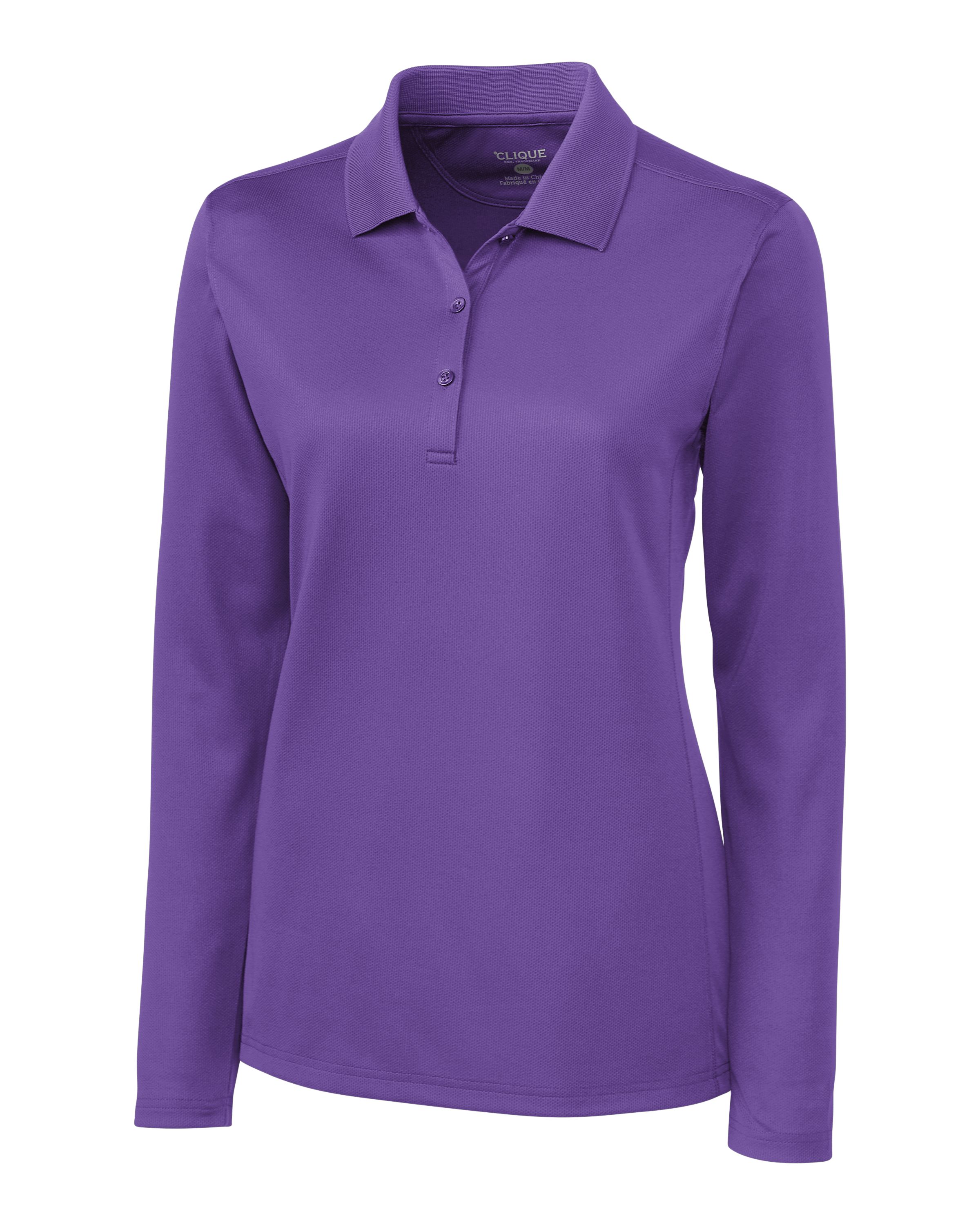 Clique Ice Pique Tech Womens Long Sleeve Polo 6