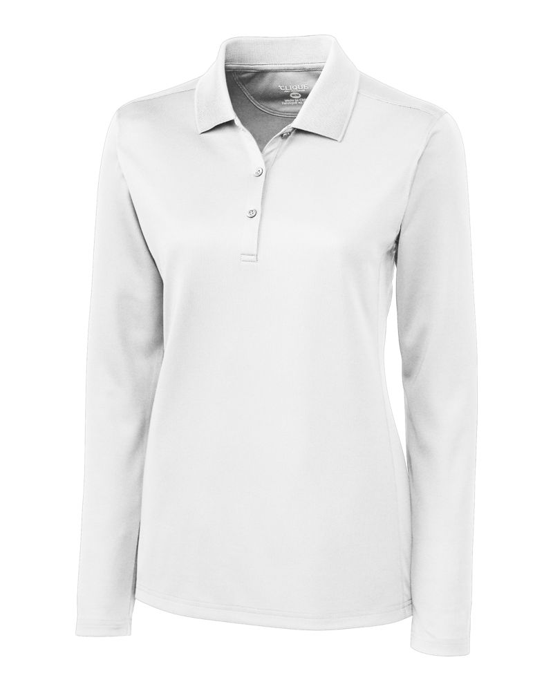 Clique Ice Pique Tech Womens Long Sleeve Polo 81