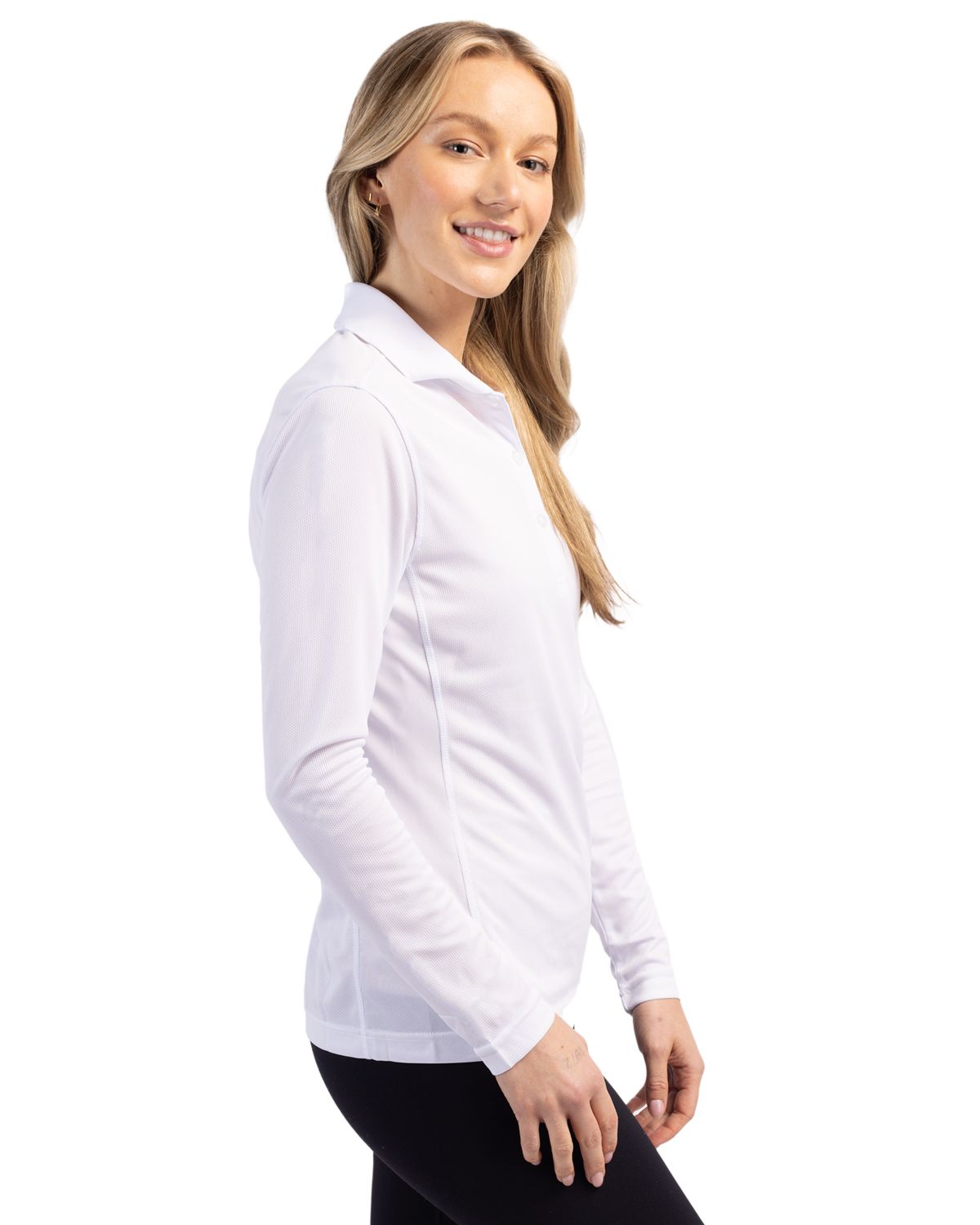 Clique Ice Pique Tech Womens Long Sleeve Polo 2