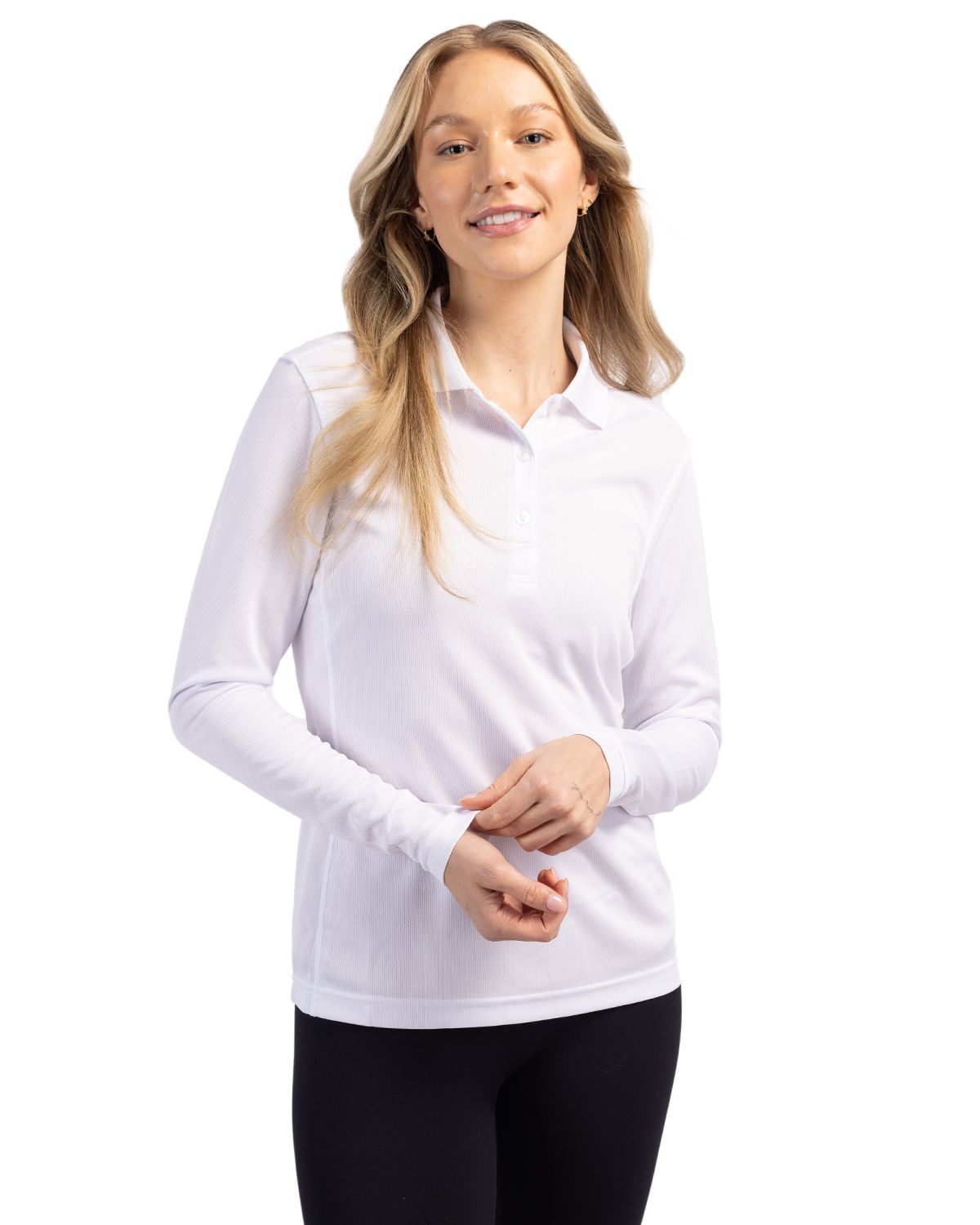 Clique Ice Pique Tech Womens Long Sleeve Polo 74
