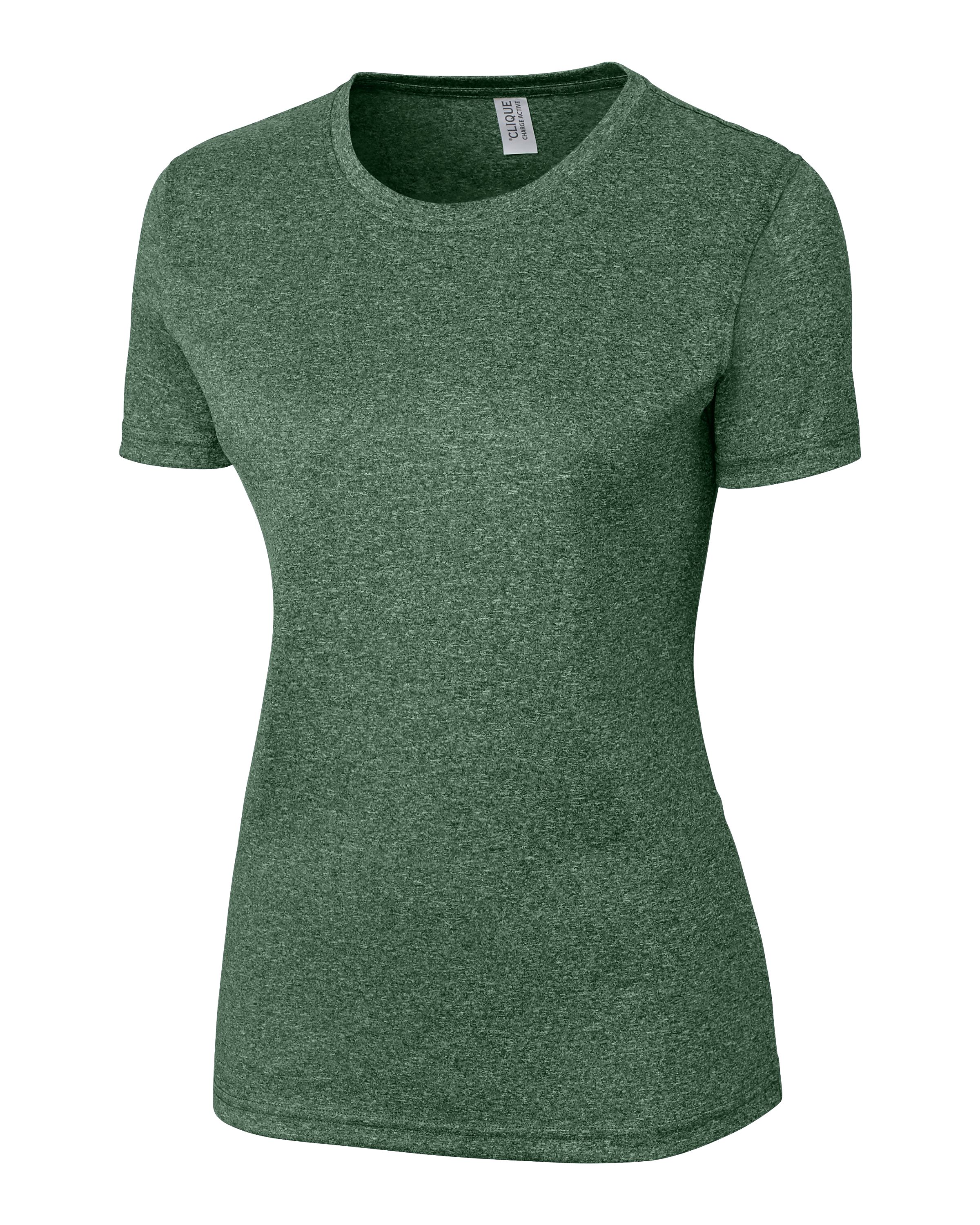 Clique Charge Active Womens Short Sleeve Tee-Clique