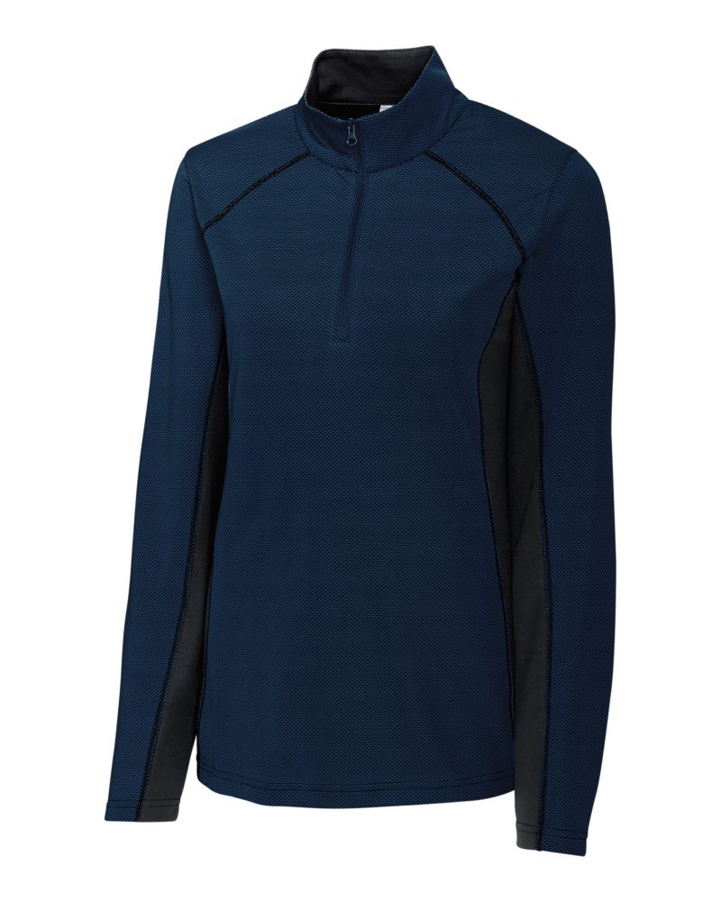 Clique Ice Pique Colorblock Tech Womens Half Zip 17