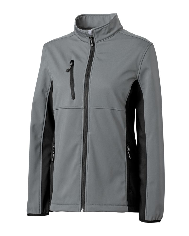 Clique Narvik Recycled Colorblock Stretch Softshell Womens Full Zip Jacket 39