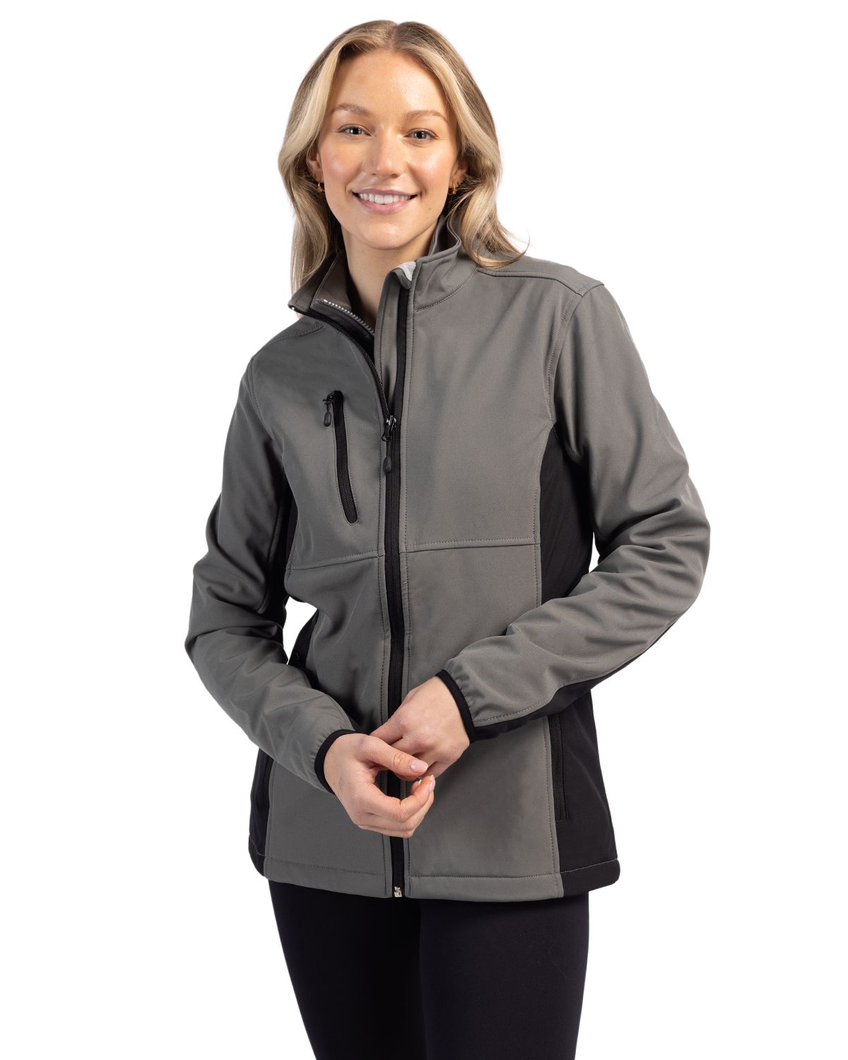 Clique Narvik Recycled Colorblock Stretch Softshell Womens Full Zip Jacket 27