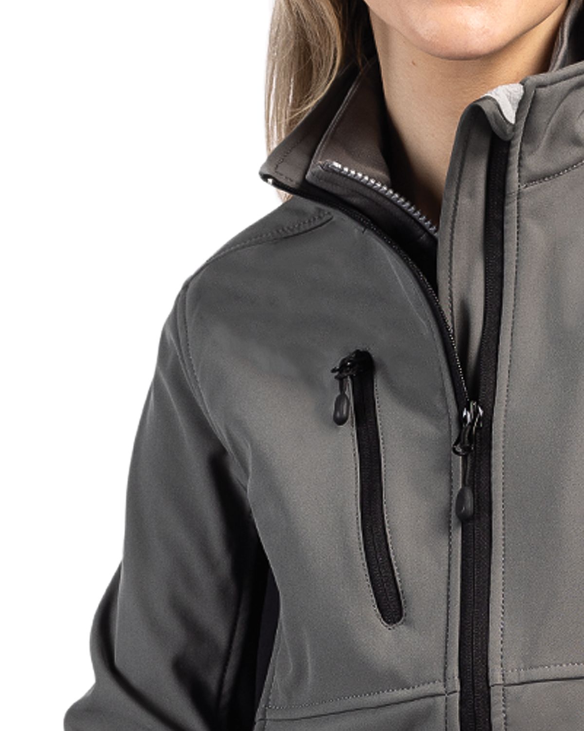 Clique Narvik Recycled Colorblock Stretch Softshell Womens Full Zip Jacket 13