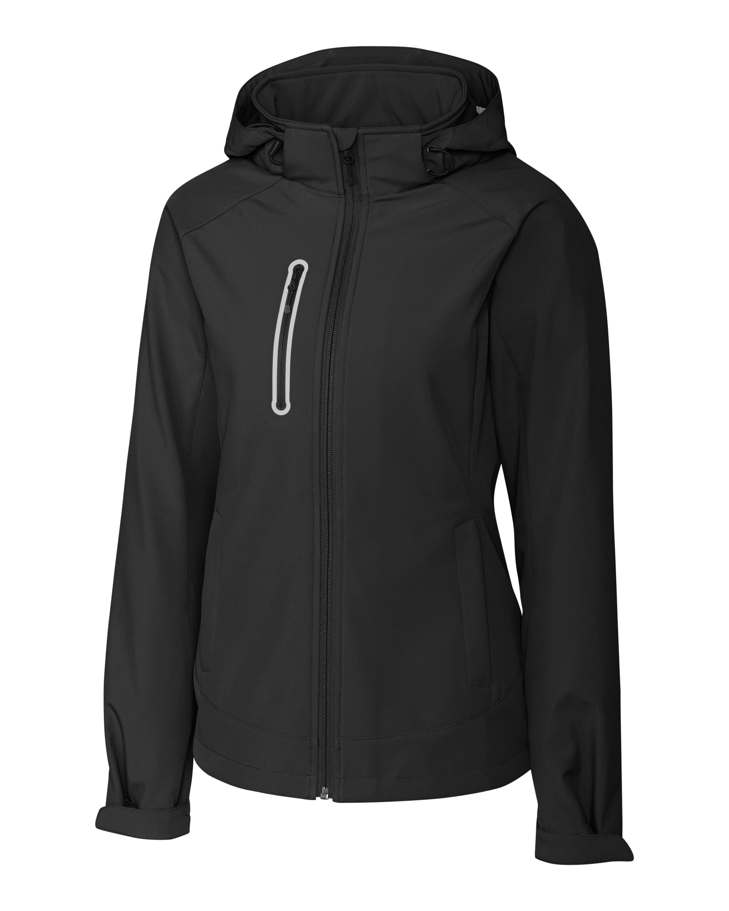 Clique Milford Waterproof Softshell Full Zip Hooded Womens Jacket-Clique