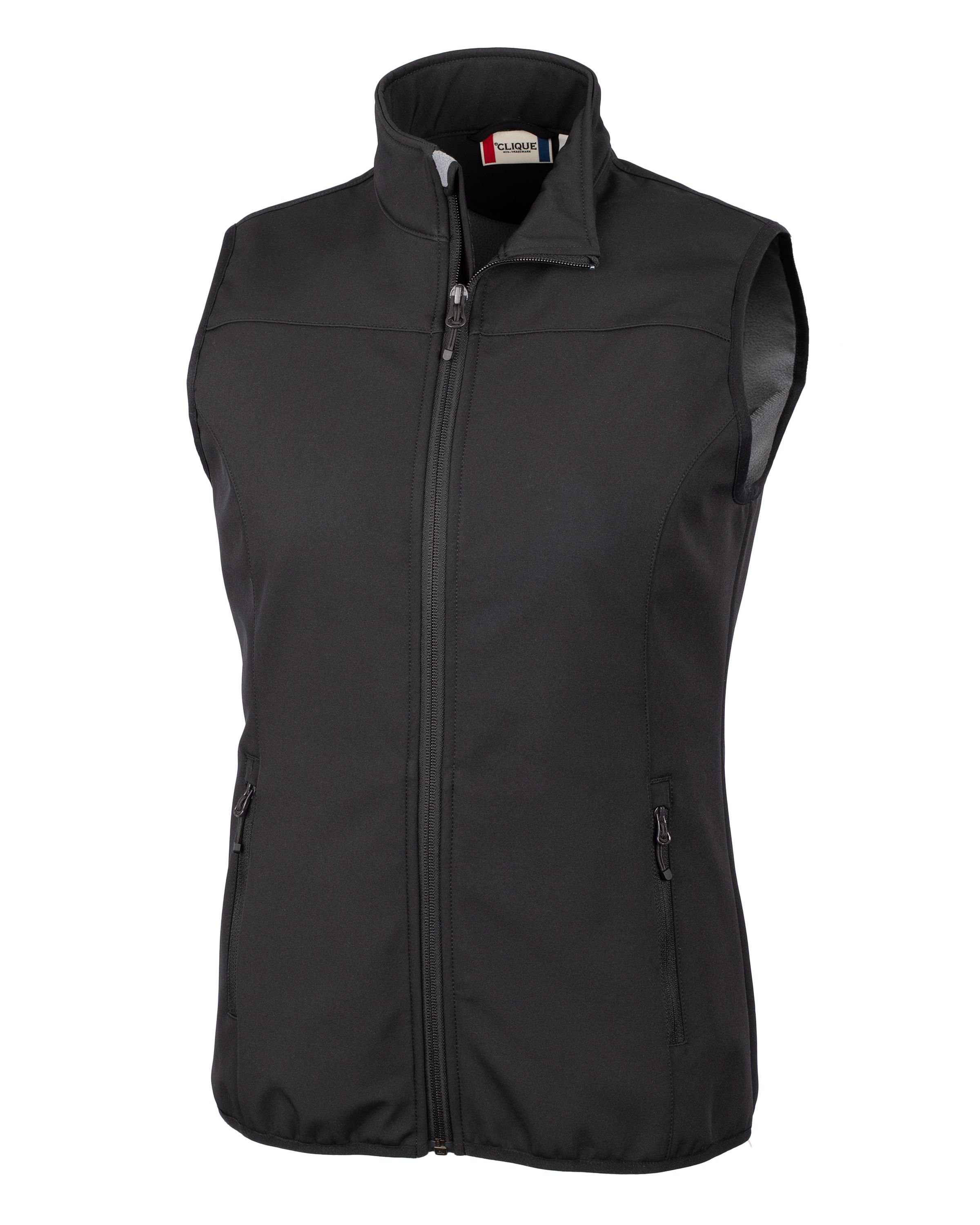 Clique Trail Eco Stretch Softshell Women&#39;s Full Zip Vest-Clique