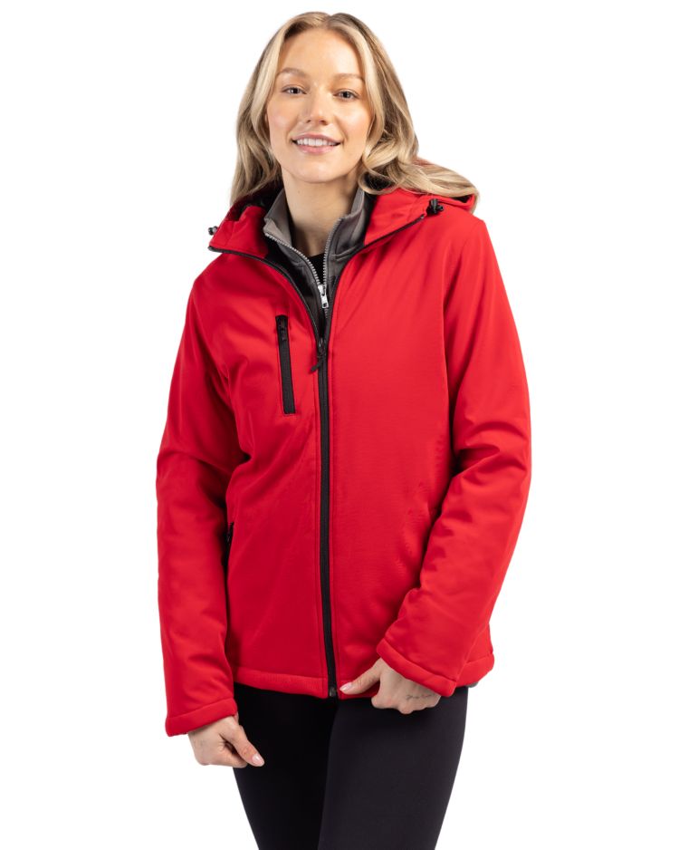 Clique Equinox Insulated Softshell Womens Full Zip Hooded Jacket 33