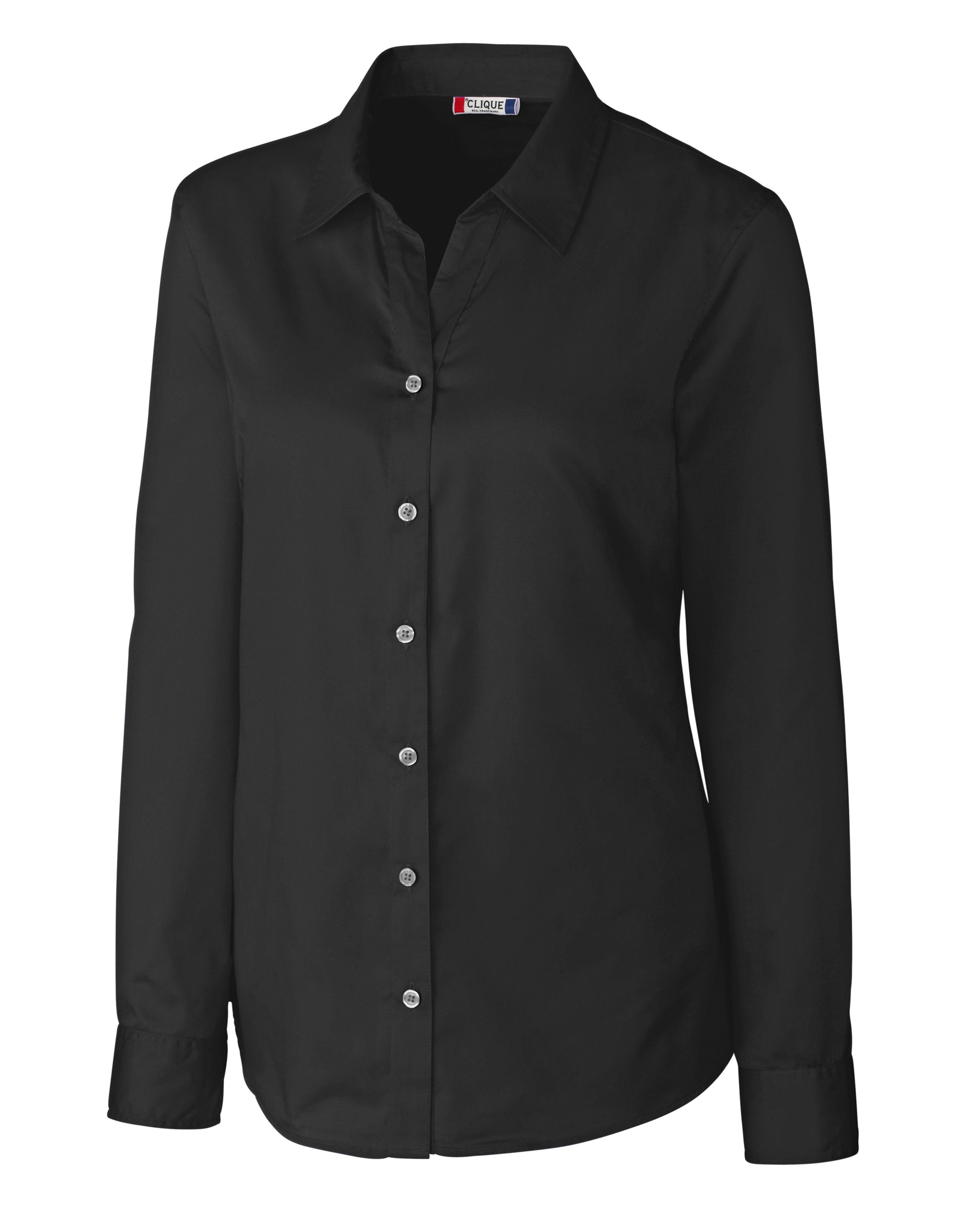 Clique Avesta Stain Resistant Womens Long Sleeve Button Down Shirt-