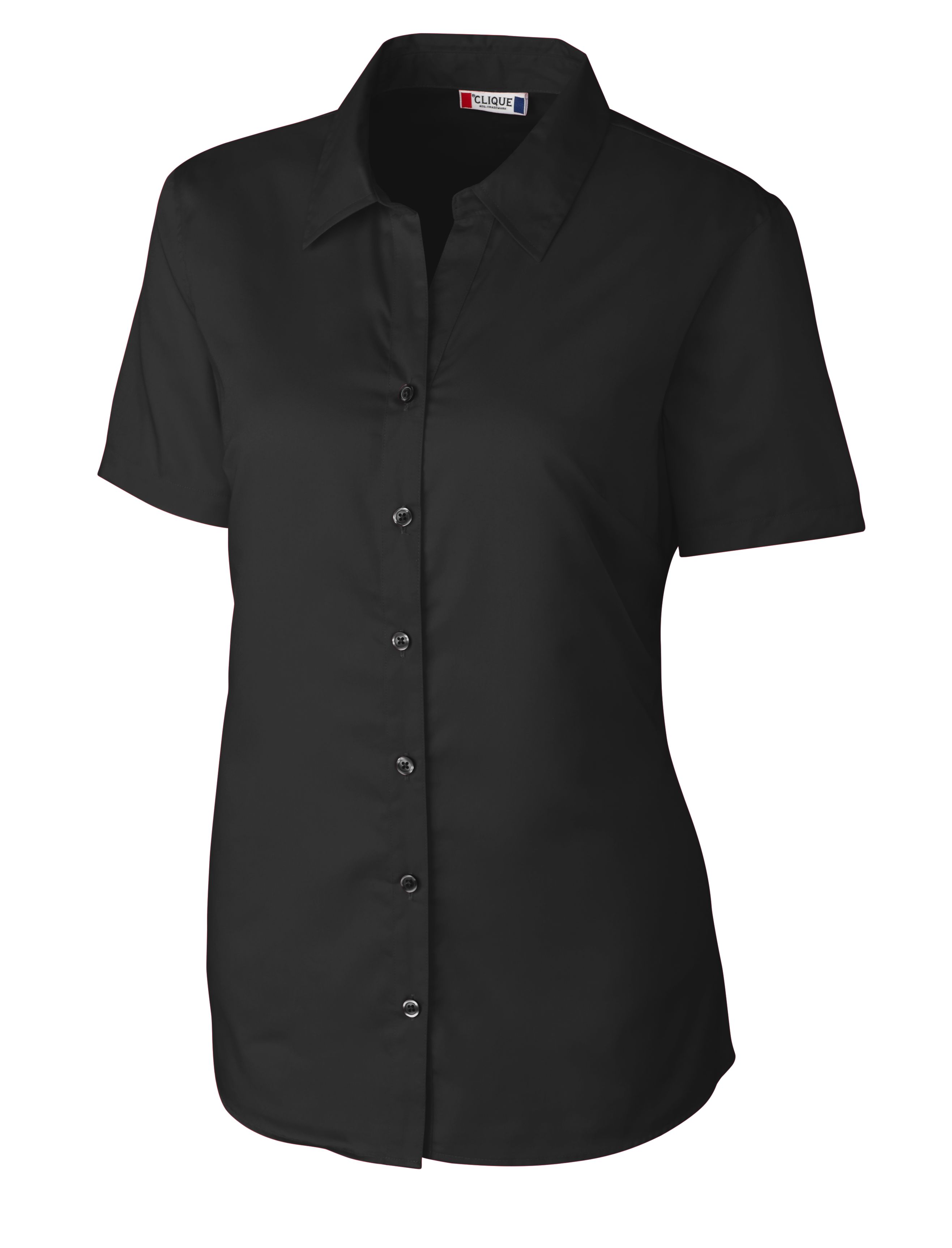 Clique Avesta Stain Resistant Womens Short Sleeve Button Down Shirt-Clique