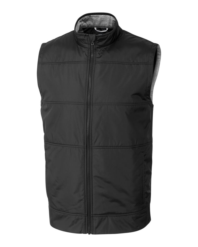Cutter & Buck Stealth Recycled Hybrid Quilted Mens Windbreaker Vest 63