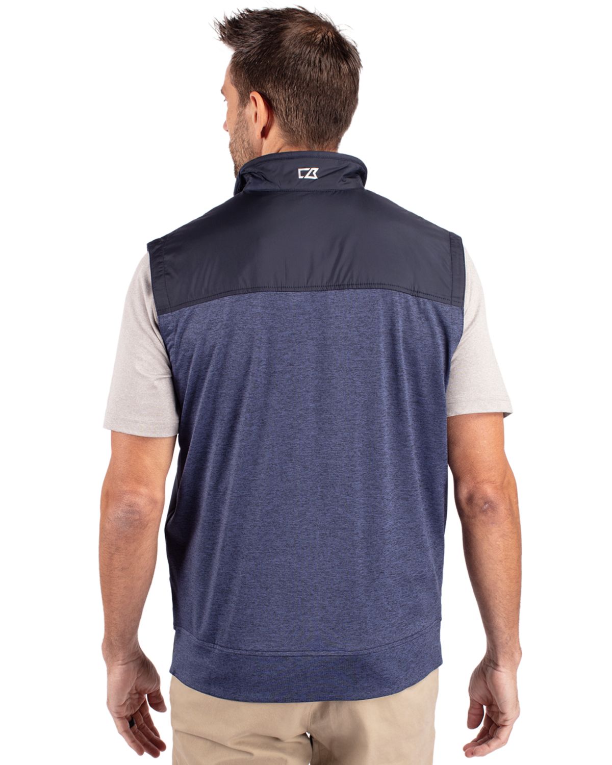 Cutter & Buck Stealth Recycled Hybrid Quilted Mens Windbreaker Vest 75