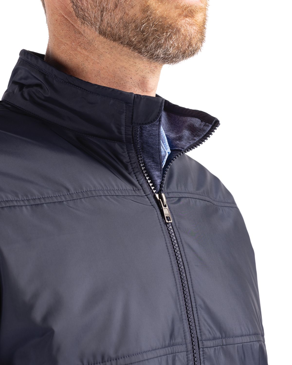 Cutter & Buck Stealth Recycled Hybrid Quilted Mens Windbreaker Vest 15
