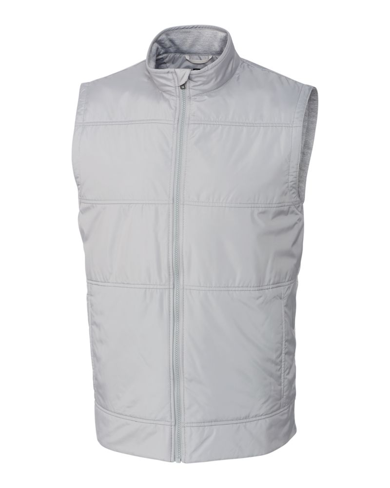 Cutter & Buck Stealth Recycled Hybrid Quilted Mens Windbreaker Vest 60