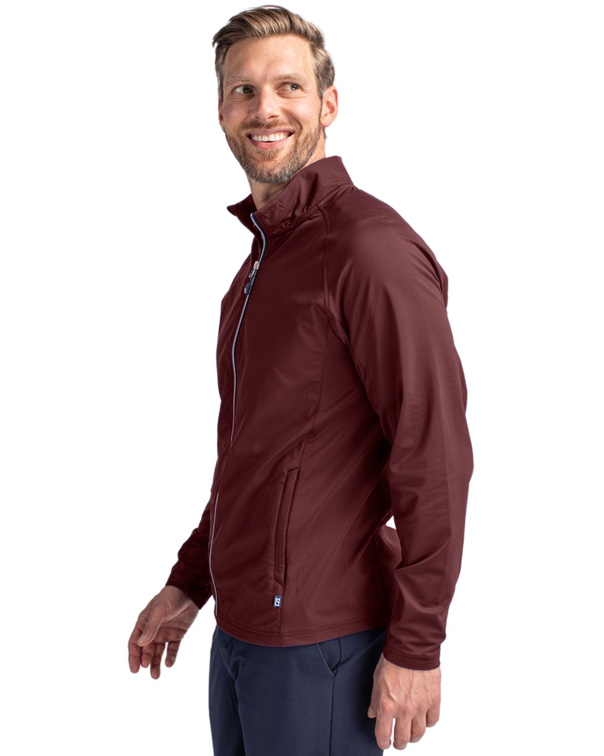 Cutter & Buck Adapt Recycled Soft Knit Stretch Mens Hybrid Full Zip Jacket 156