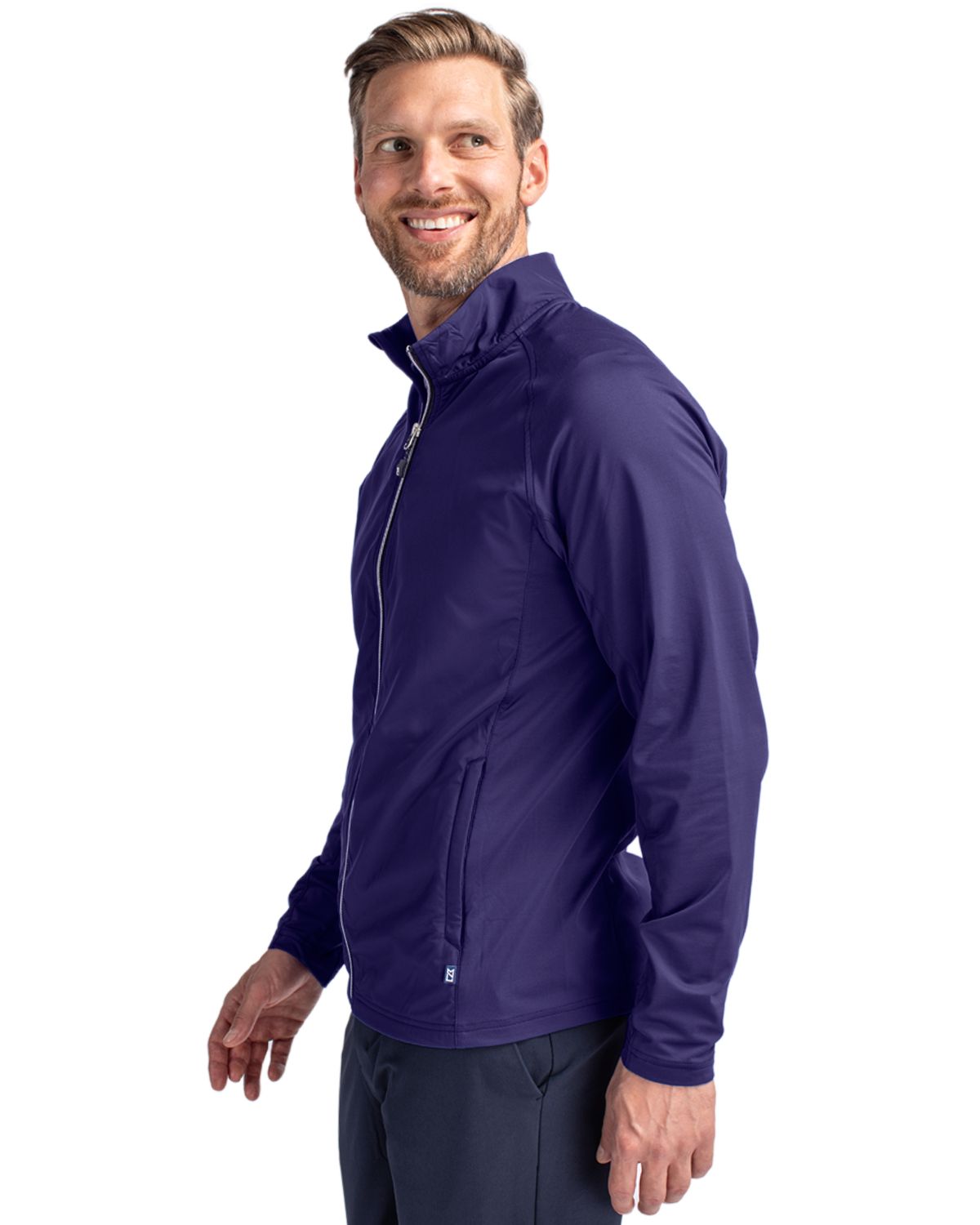 Cutter & Buck Adapt Recycled Soft Knit Stretch Mens Hybrid Full Zip Jacket 182