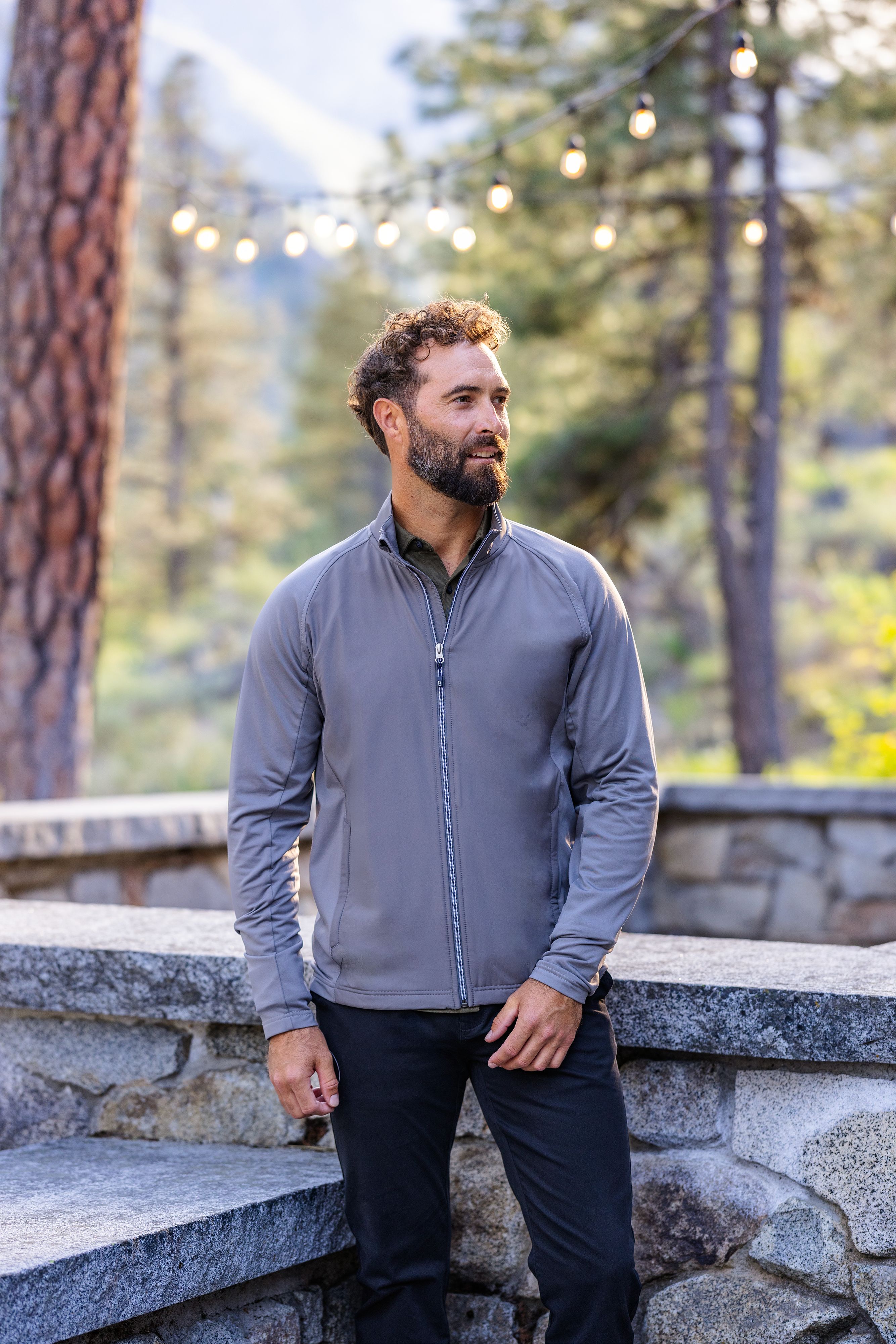 Cutter & Buck Adapt Recycled Soft Knit Stretch Mens Hybrid Full Zip Jacket 188