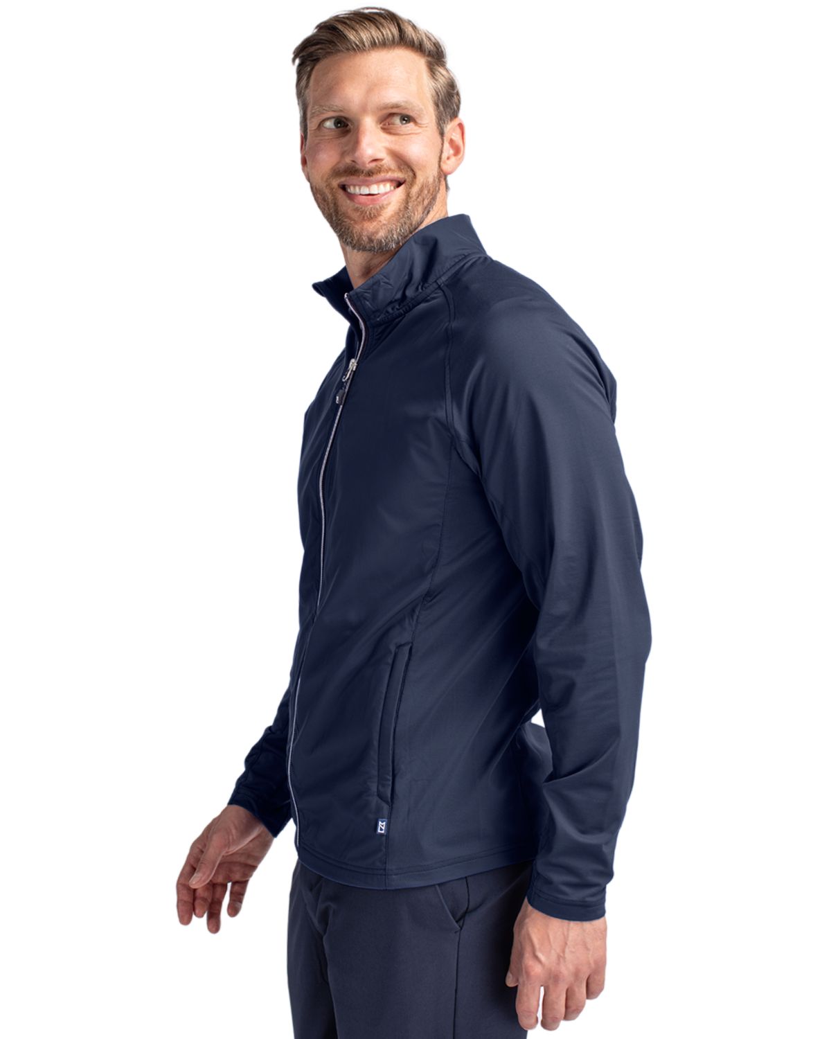 Cutter & Buck Adapt Recycled Soft Knit Stretch Mens Hybrid Full Zip Jacket 175
