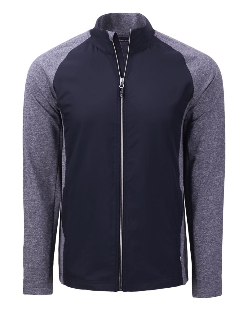 Cutter & Buck Adapt Recycled Soft Knit Stretch Mens Hybrid Full Zip Jacket 185