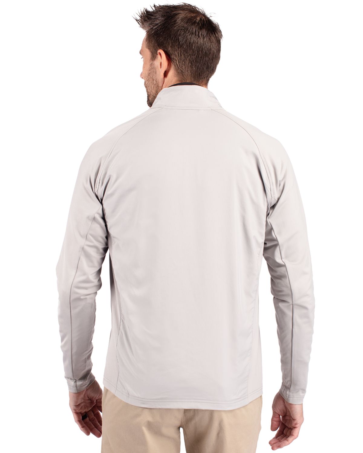 Cutter & Buck Adapt Recycled Soft Knit Stretch Mens Hybrid Full Zip Jacket 176