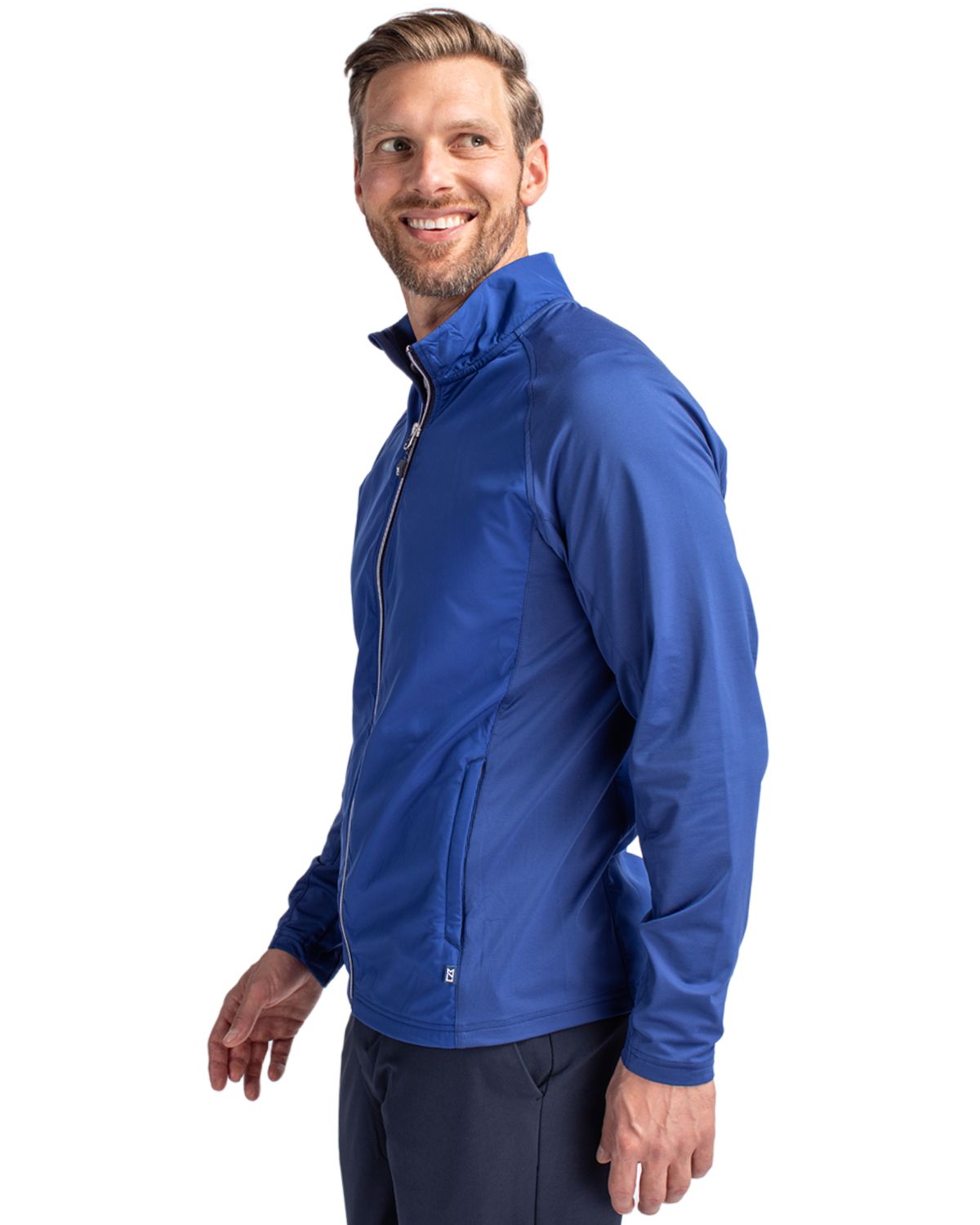 Cutter & Buck Adapt Recycled Soft Knit Stretch Mens Hybrid Full Zip Jacket 164