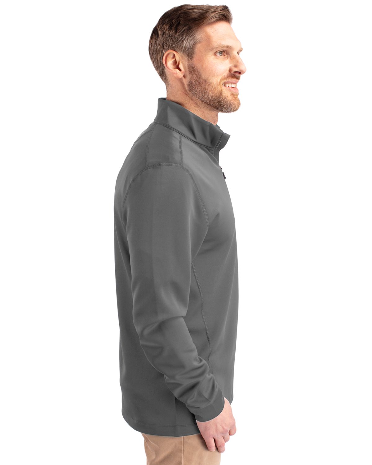 Cutter & Buck Traverse Recycled Smooth Stretch Mens Big & Tall Quarter Zip Pullover Big & Tall 61