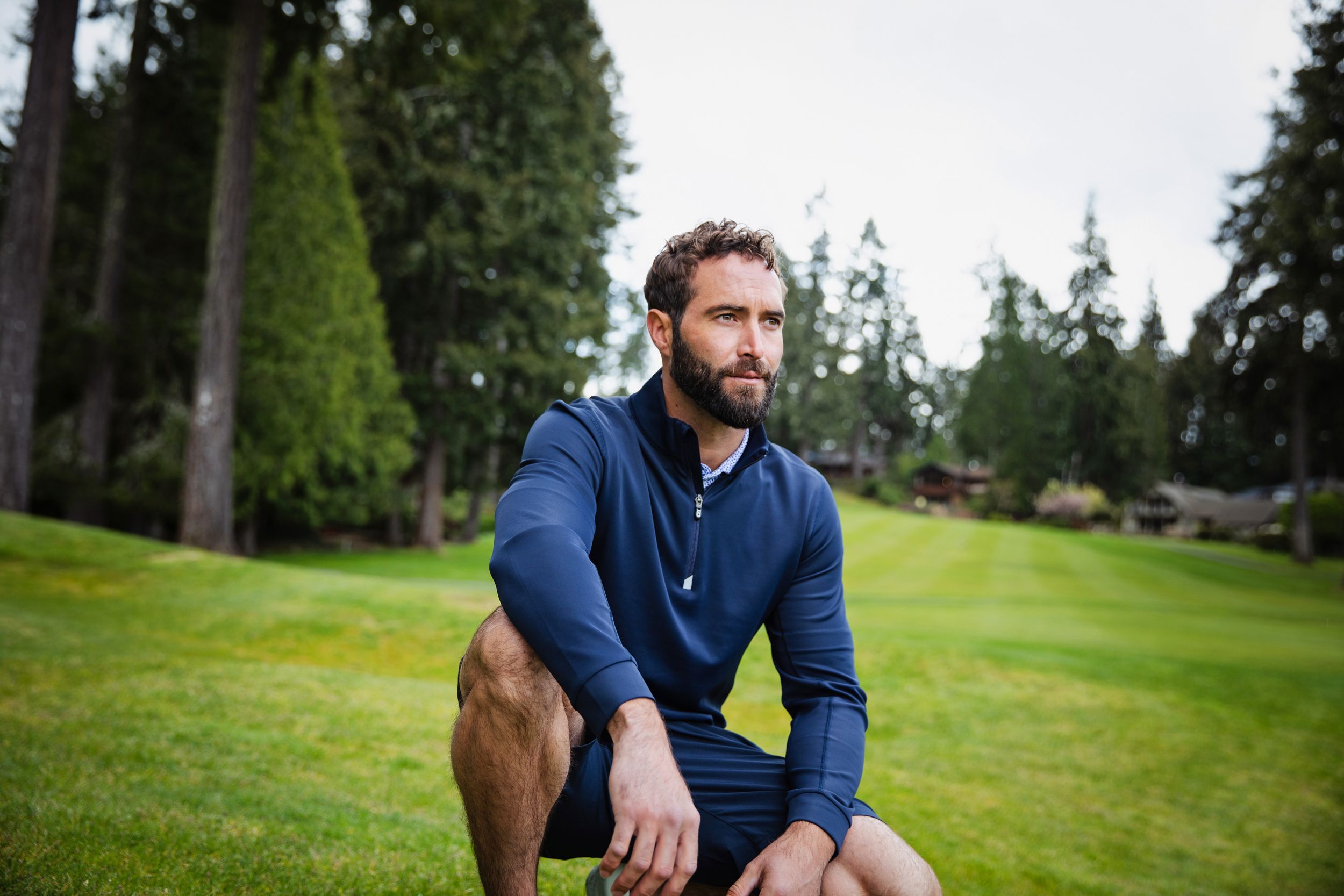 Cutter & Buck Traverse Recycled Stretch Mens Big & Tall Quarter Zip