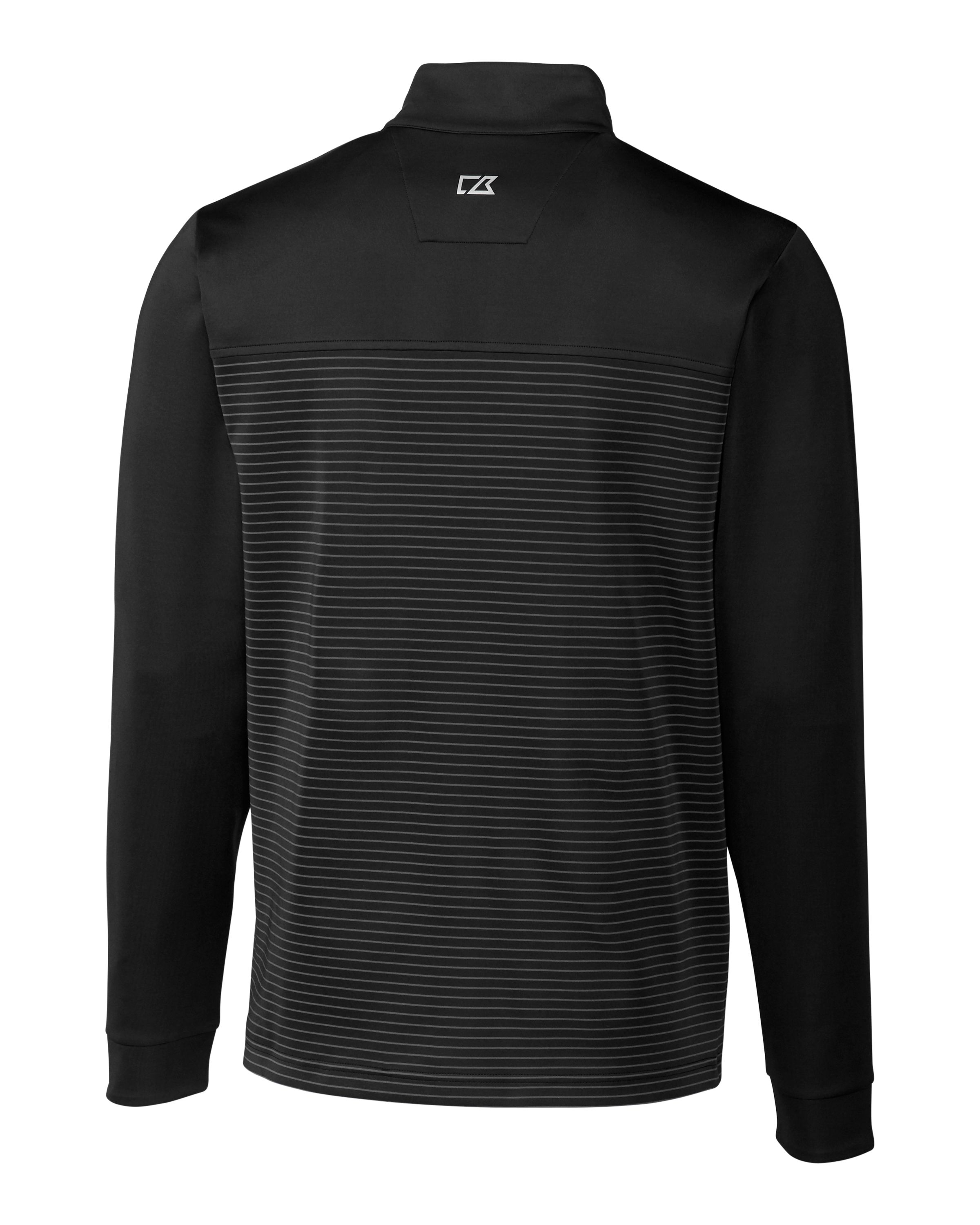 Cutter & Buck Traverse Recycled Smooth Stretch Mens Stripe Quarter Zip Pullover 67
