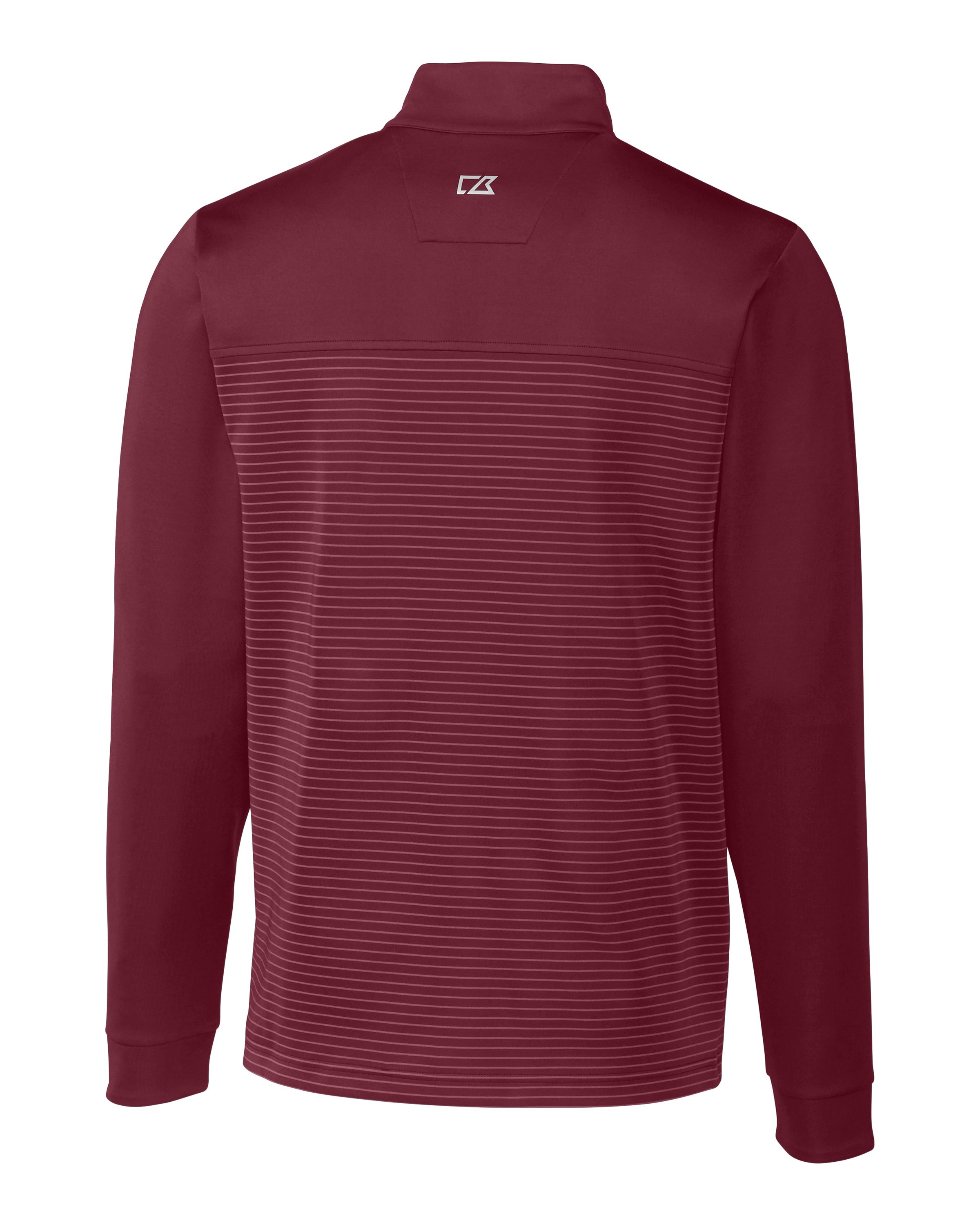 Cutter & Buck Traverse Recycled Smooth Stretch Mens Stripe Quarter Zip Pullover 71