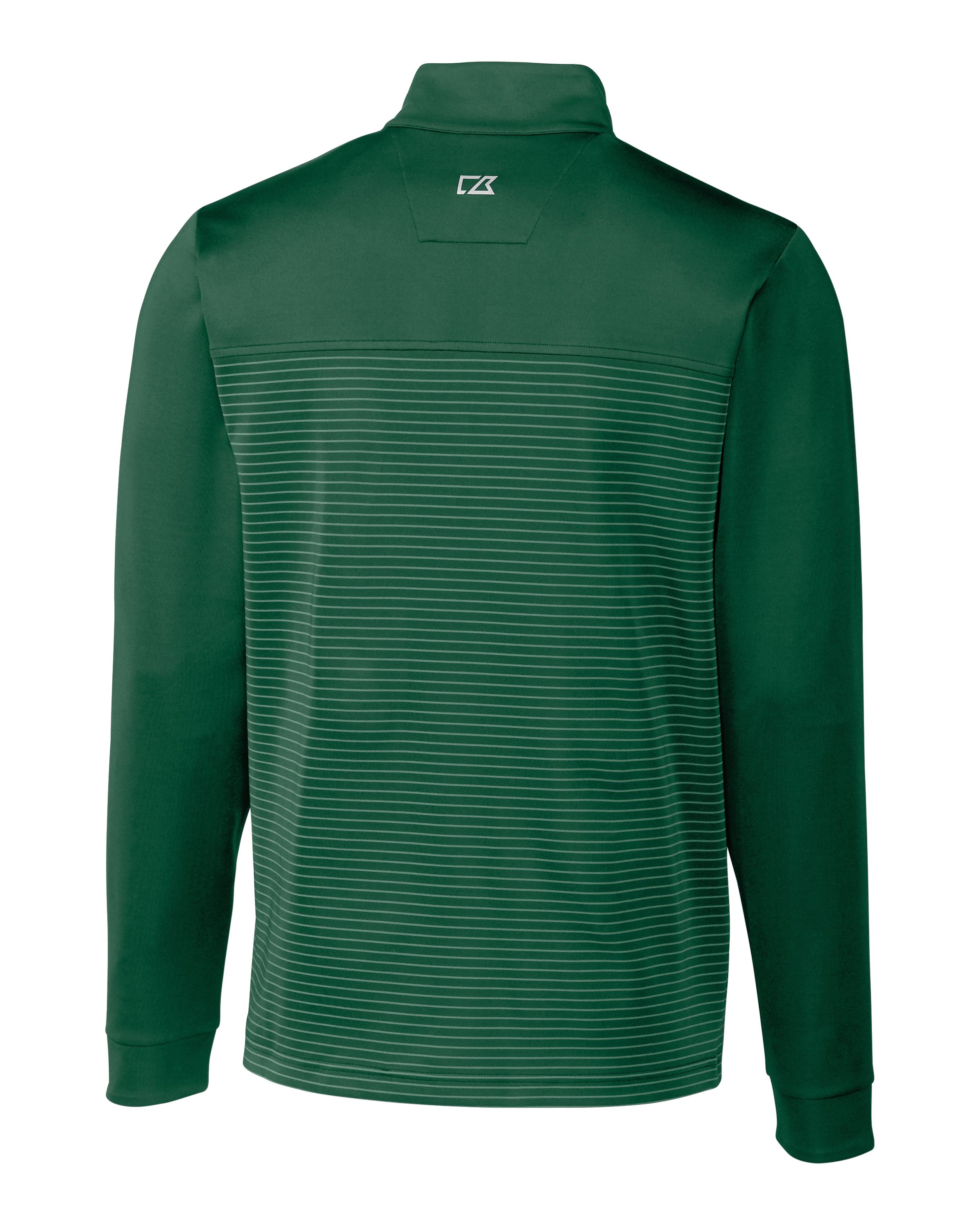 Cutter & Buck Traverse Recycled Smooth Stretch Mens Stripe Quarter Zip Pullover 93