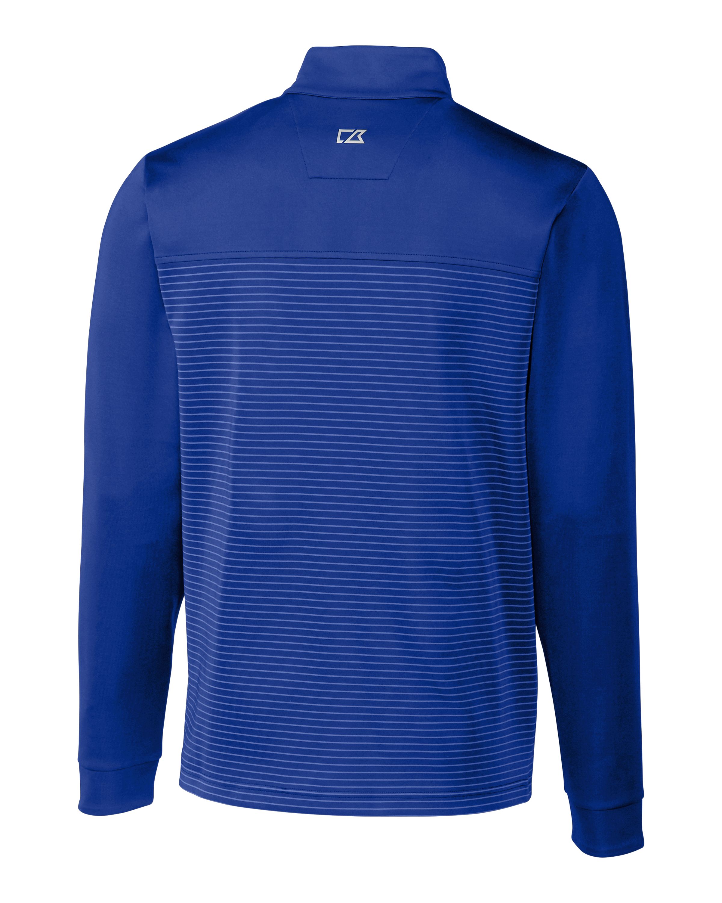 Cutter & Buck Traverse Recycled Smooth Stretch Mens Stripe Quarter Zip Pullover 13