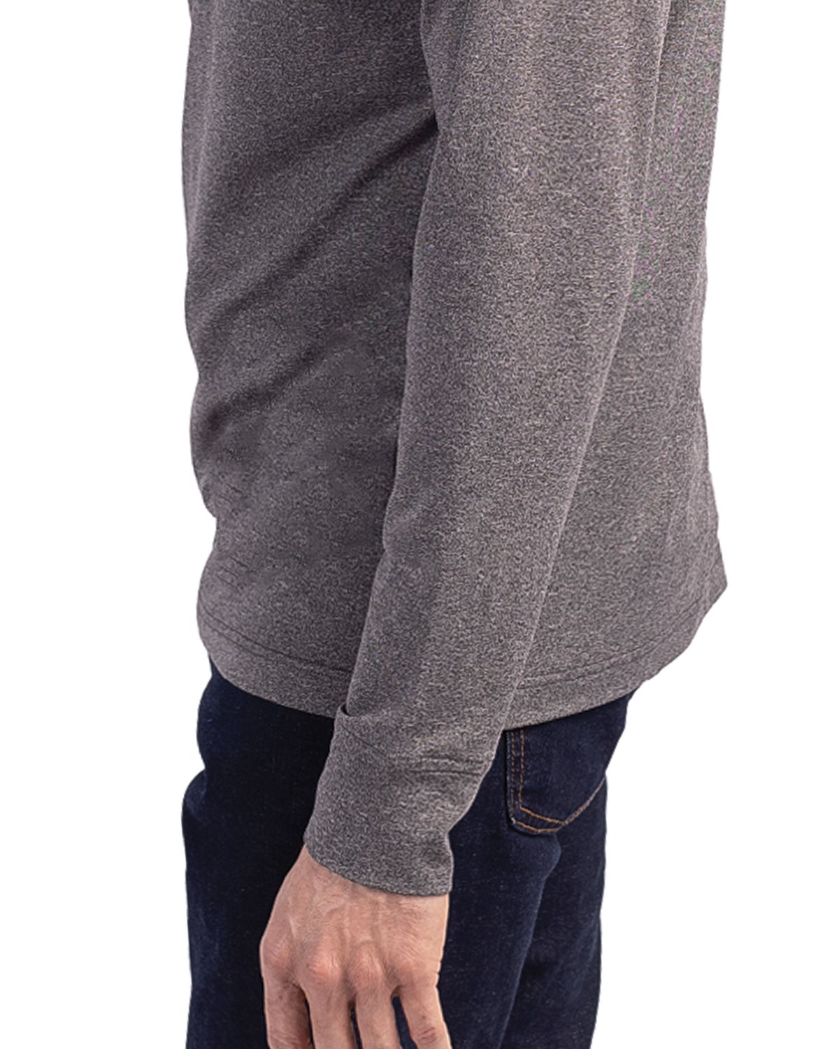 Cutter & Buck Adapt Recycled Soft Knit Stretch Mens Big & Tall Heathered Quarter Zip Pullover Big & Tall 85